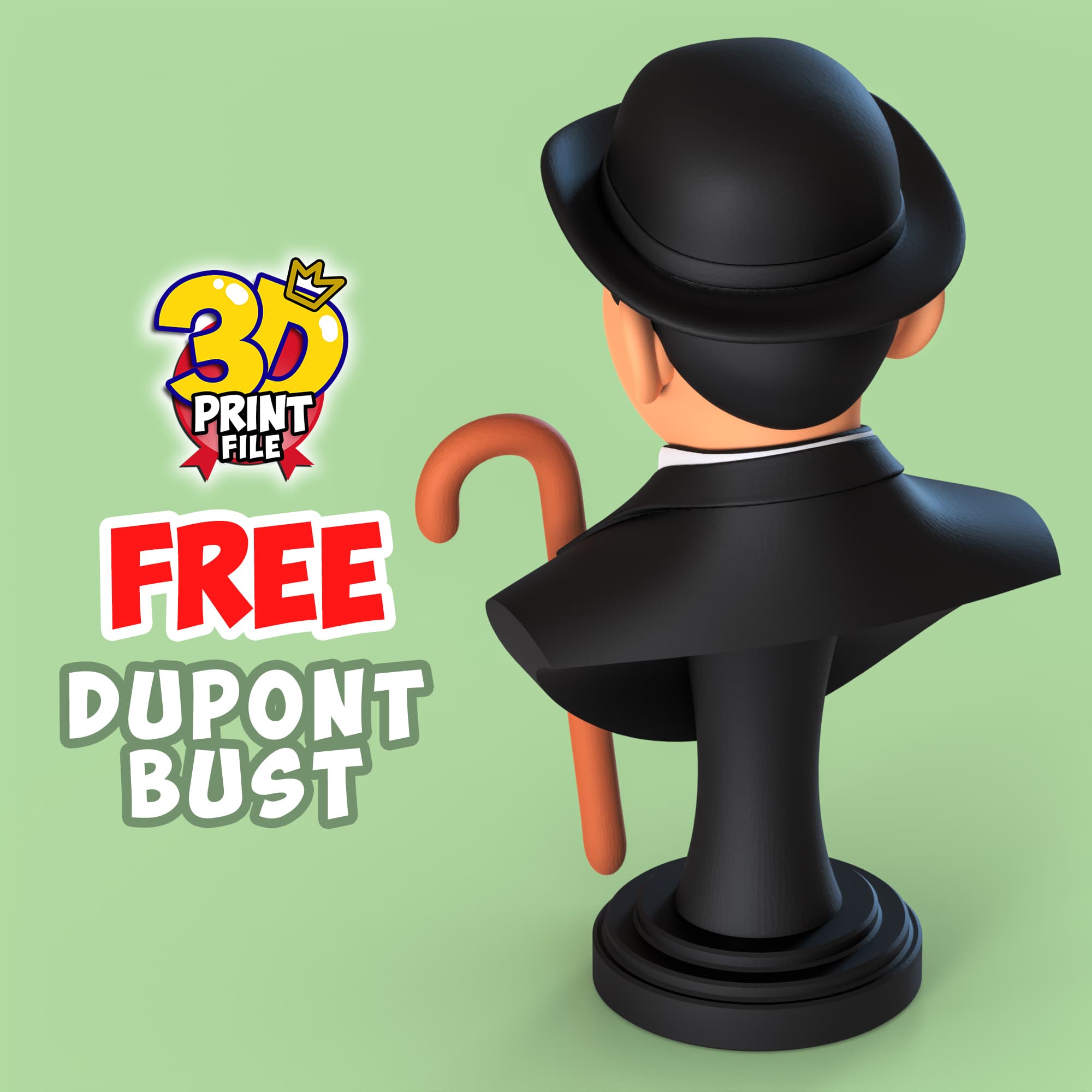 FREE Thomson Dupont 3d bust model Free size