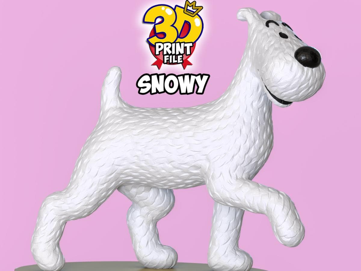 Snowy 3D printable model Free Size with uv and texture
