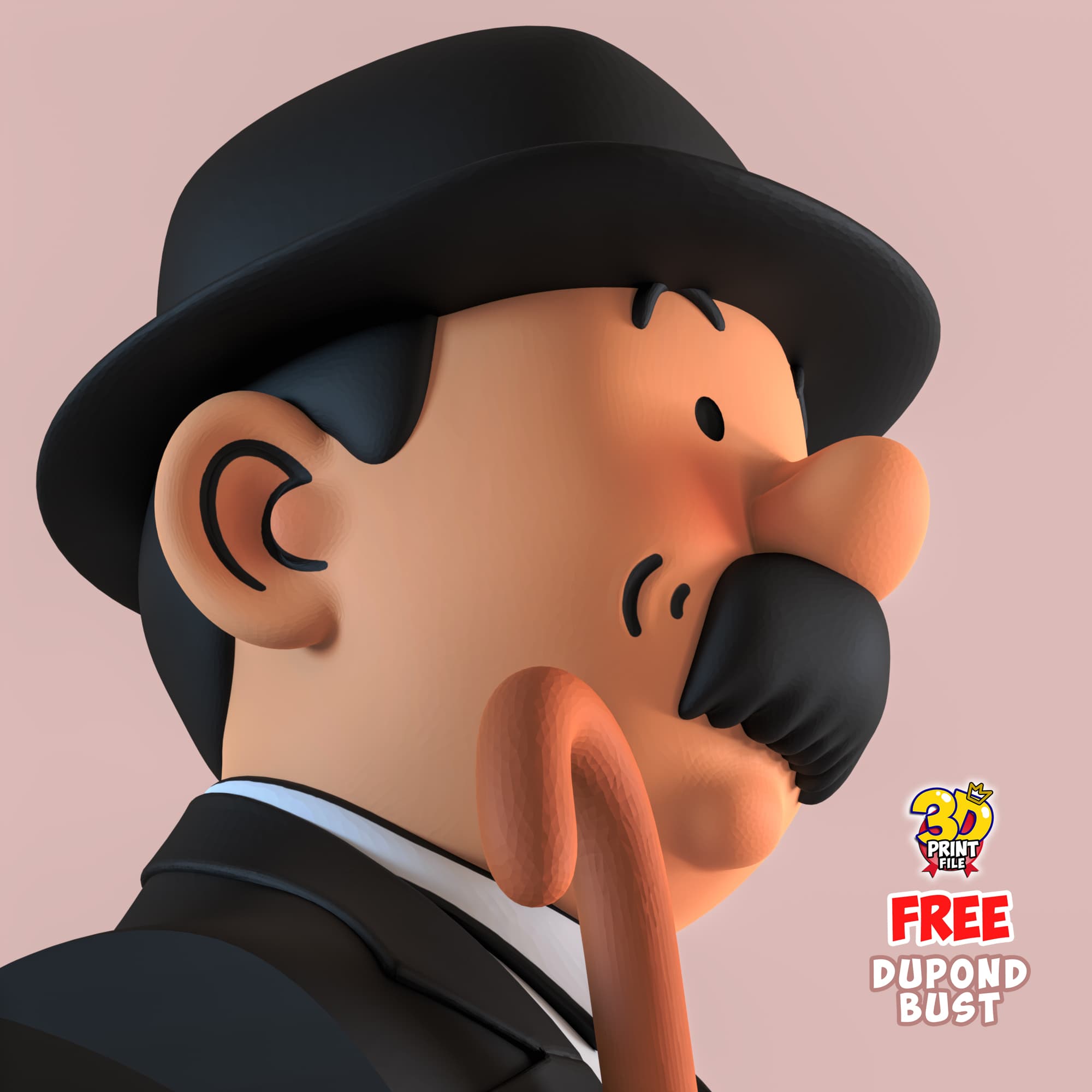 FREE Thompson Dupond 3d bust model Free size