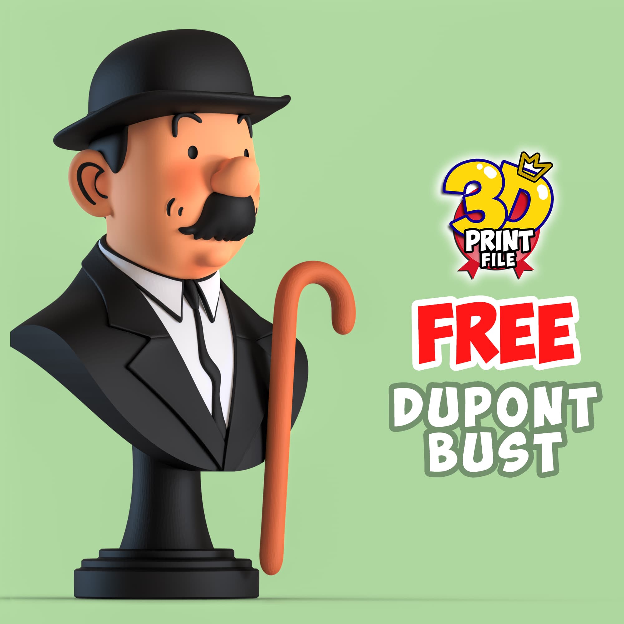 FREE Thomson Dupont 3d bust model Free size