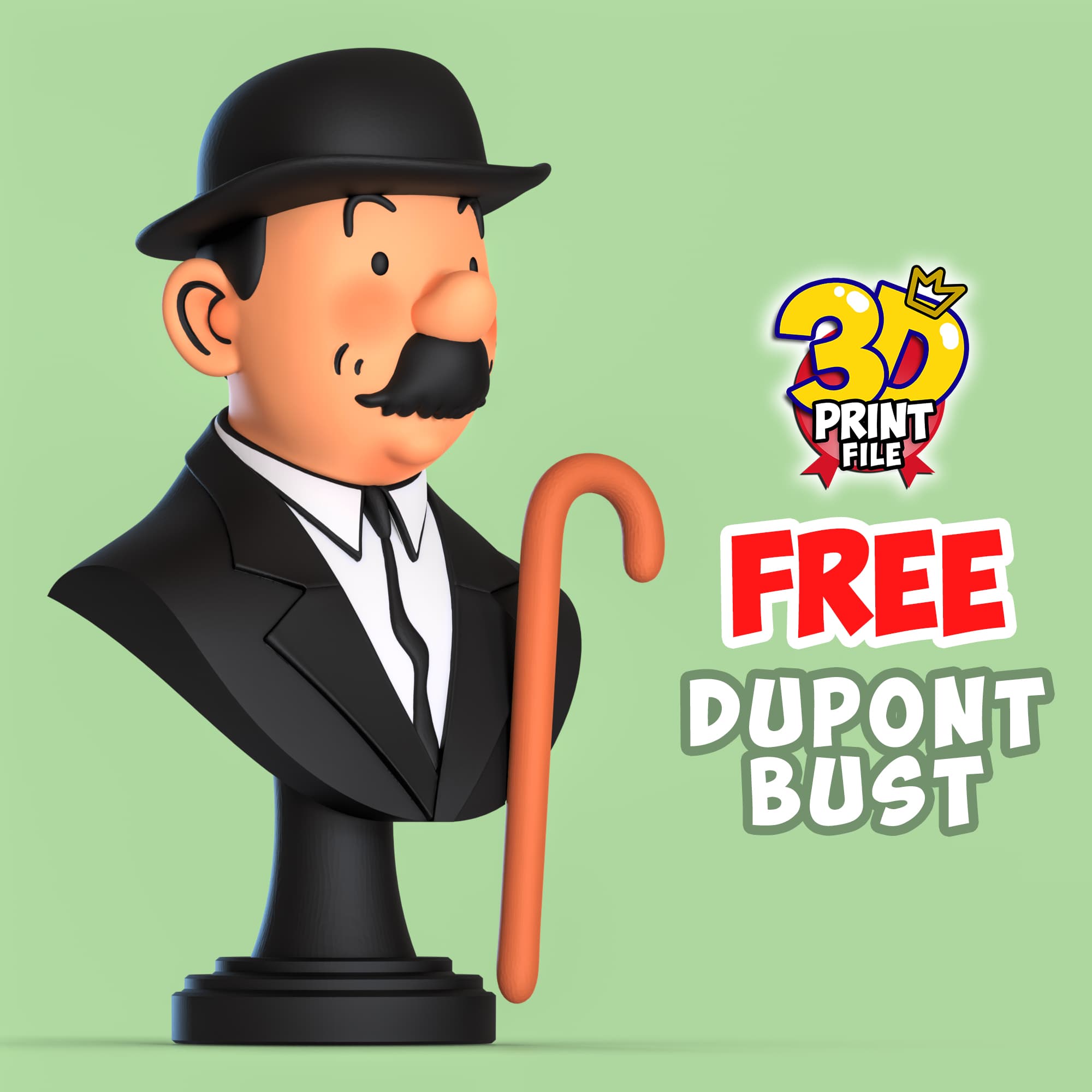 FREE Thomson Dupont 3d bust model Free size