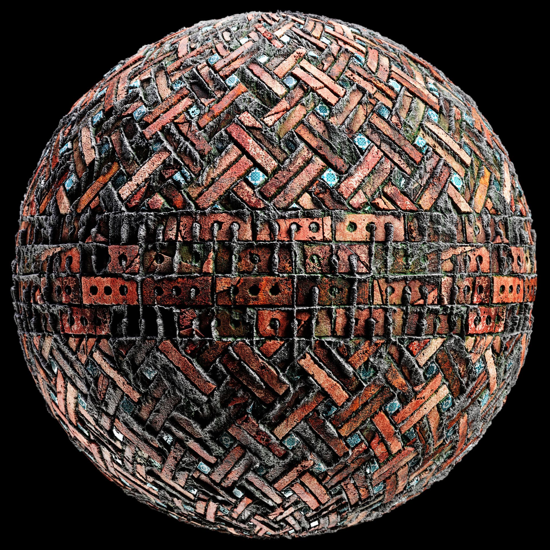 Procedural Material – Damaged Brick Pattern
