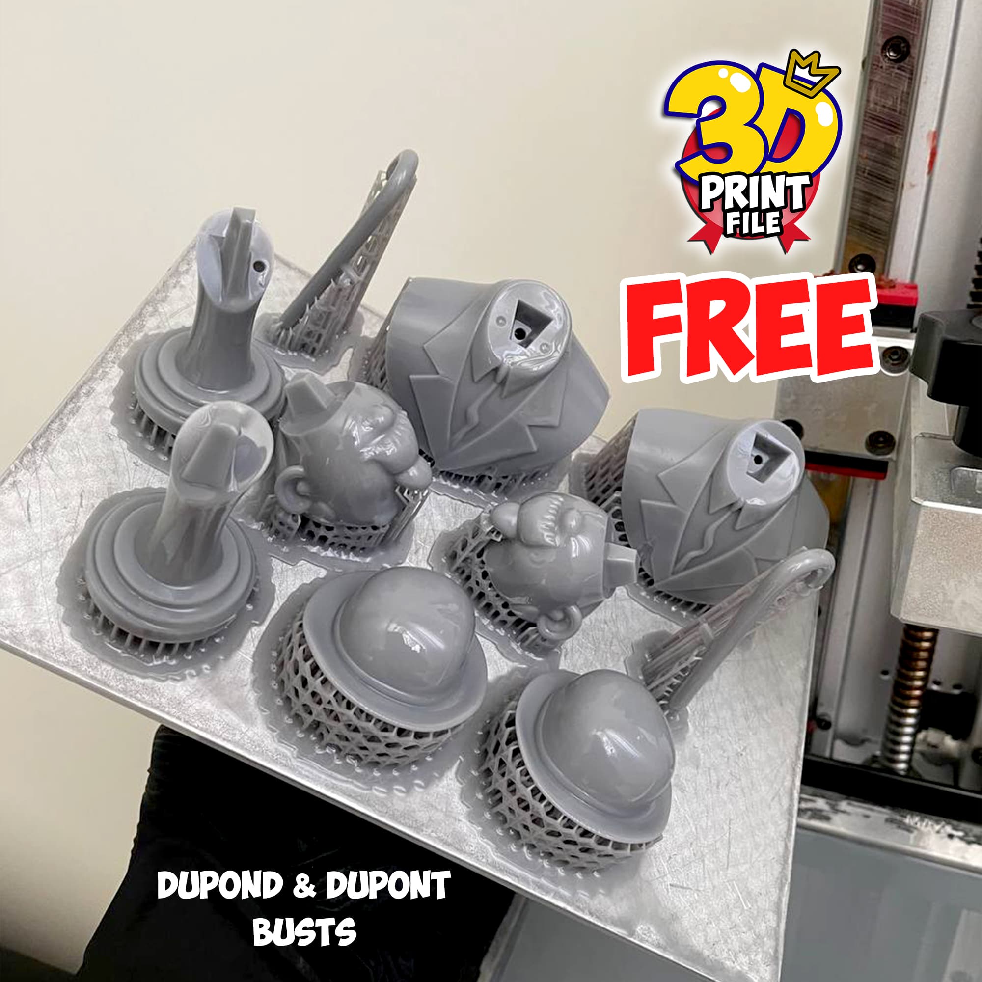 FREE Thompson Dupond 3d bust model Free size
