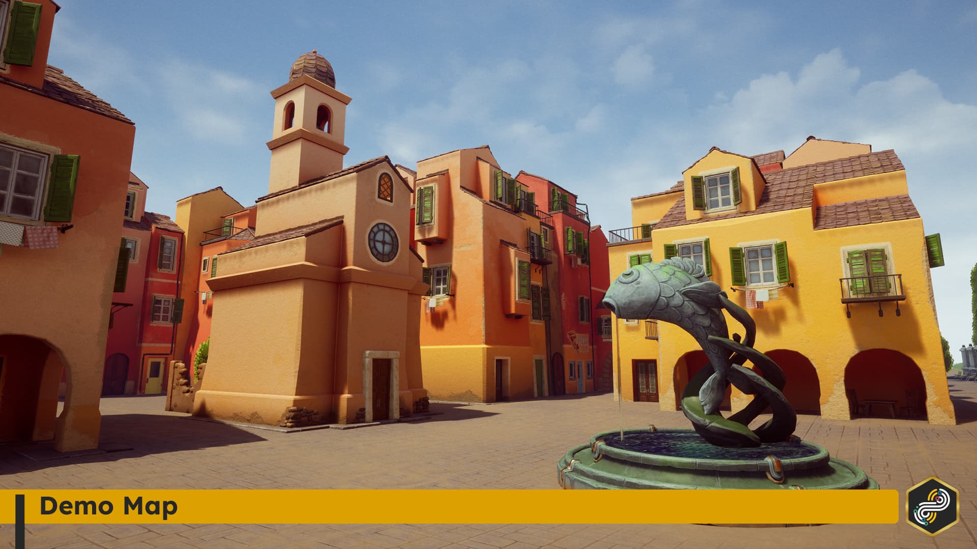 Stylized Italian Village