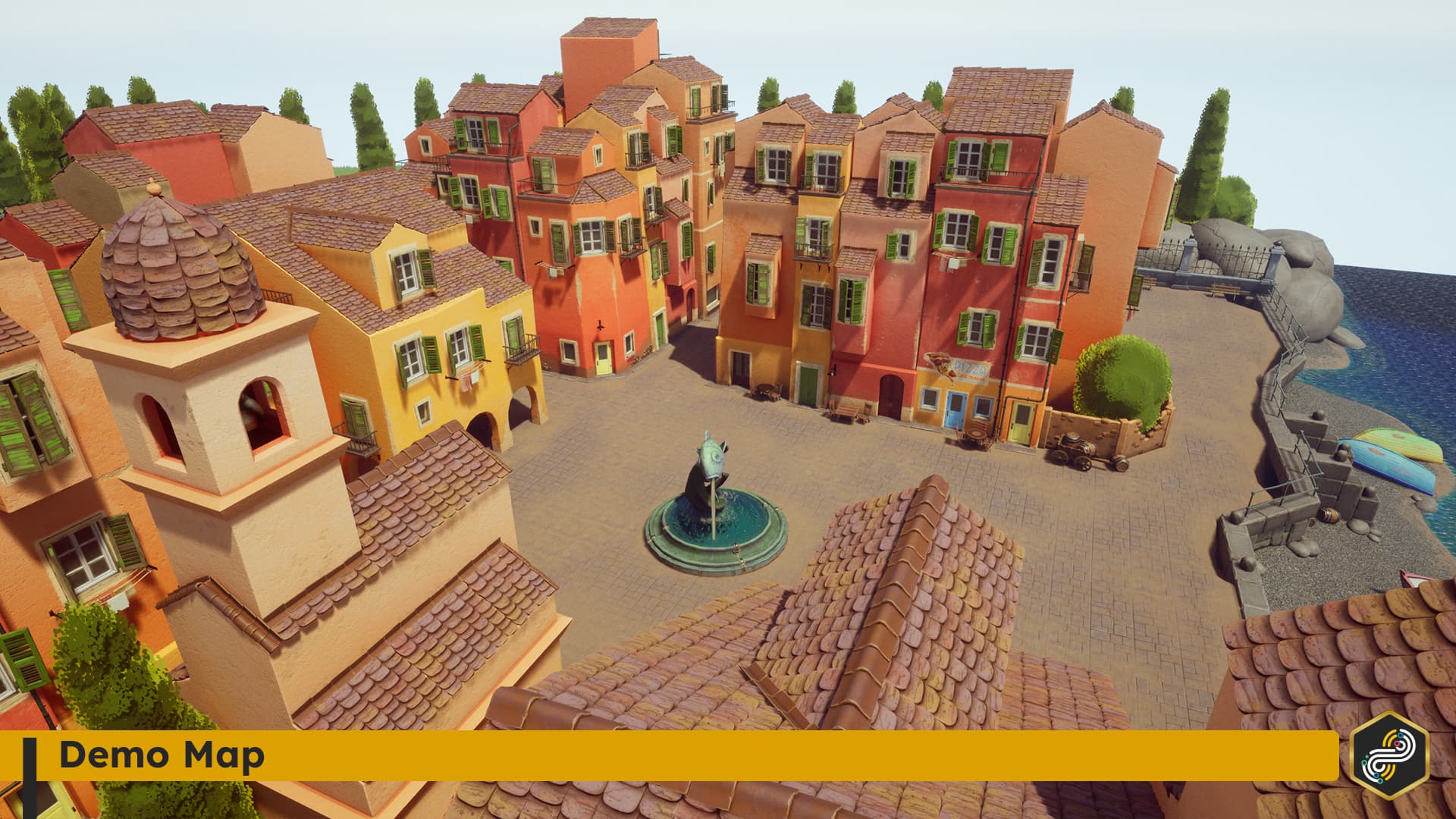 Stylized Italian Village