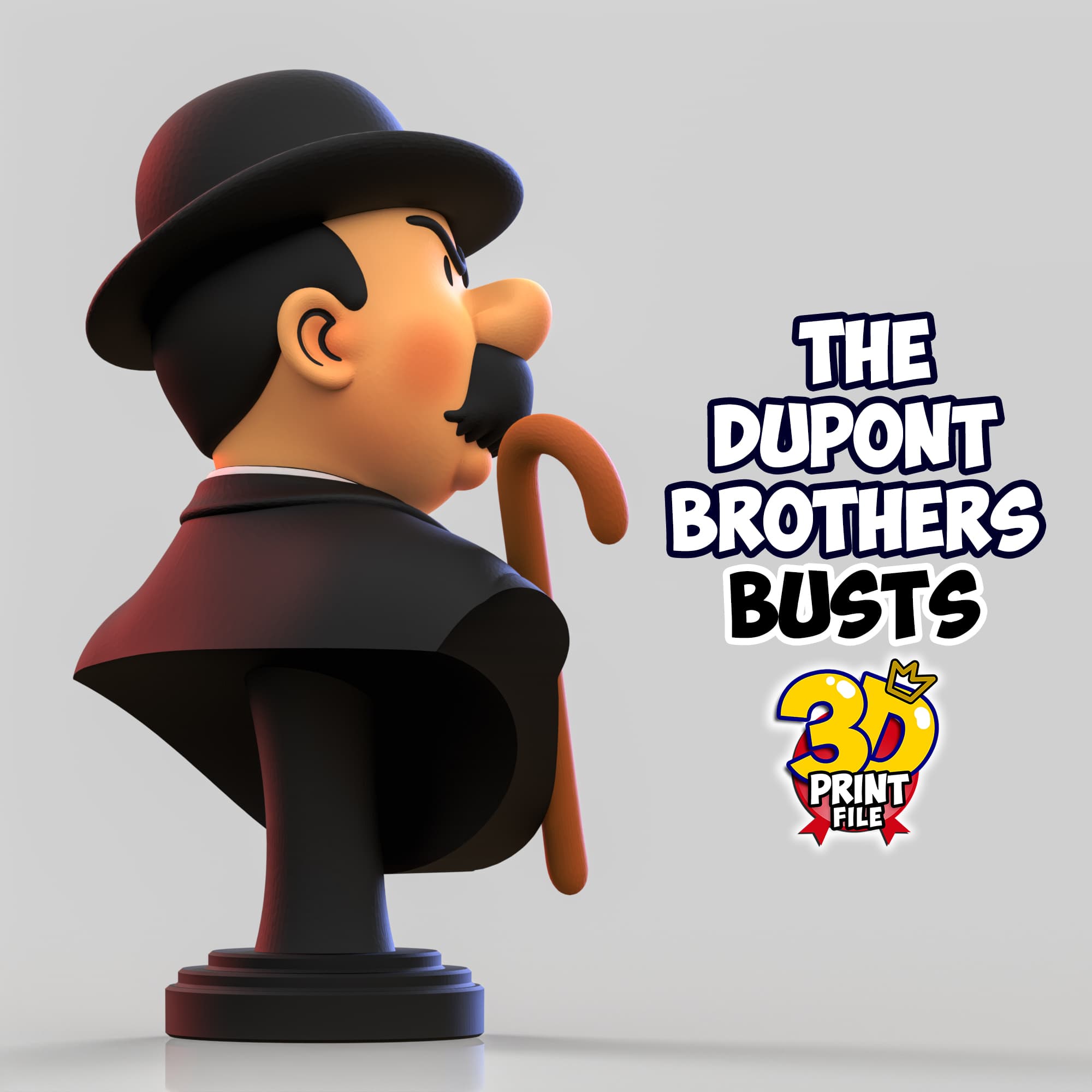 The Dupont Brothers – Stylized 3D Busts