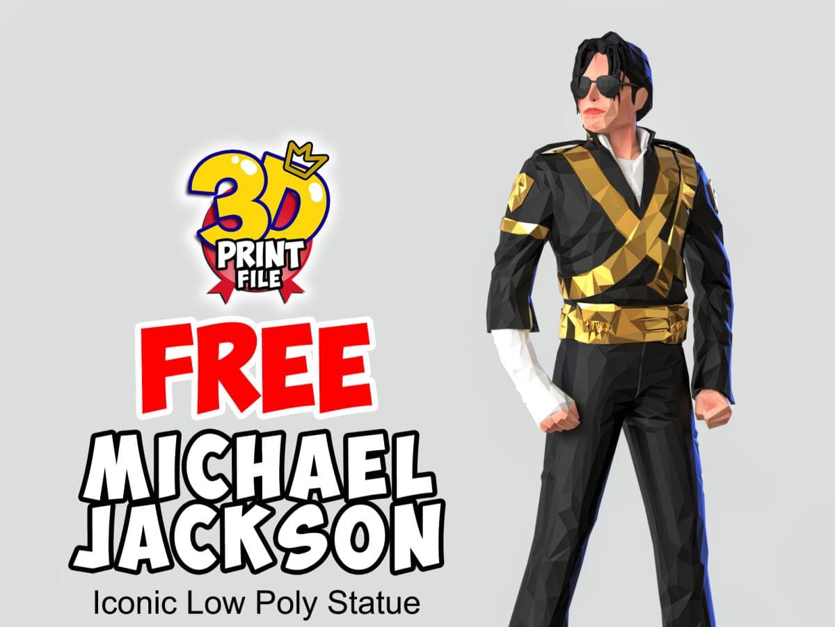 Michael Jackson – Iconic Low Poly Statue (Free Download)