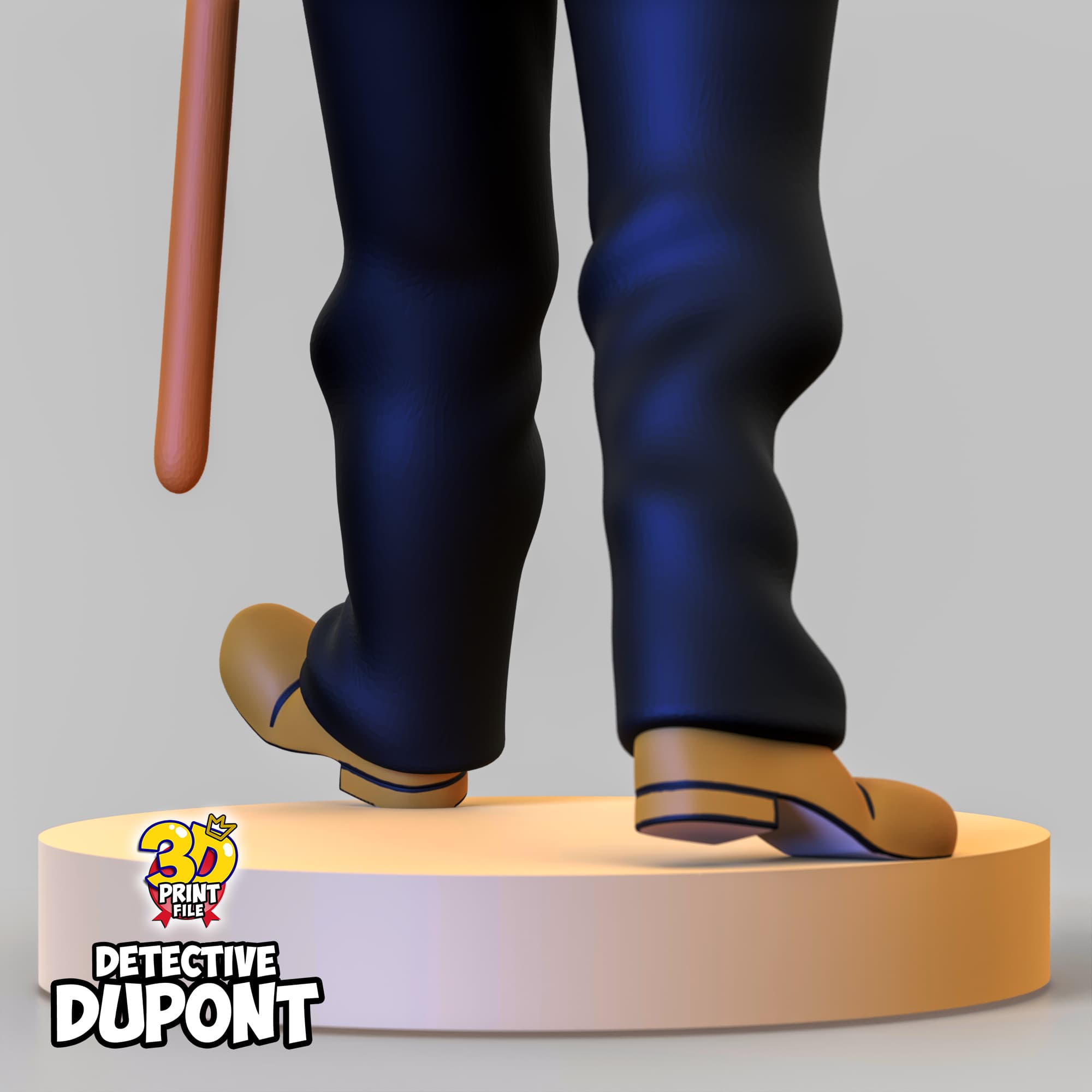Detective Dupont 3D model Free Size