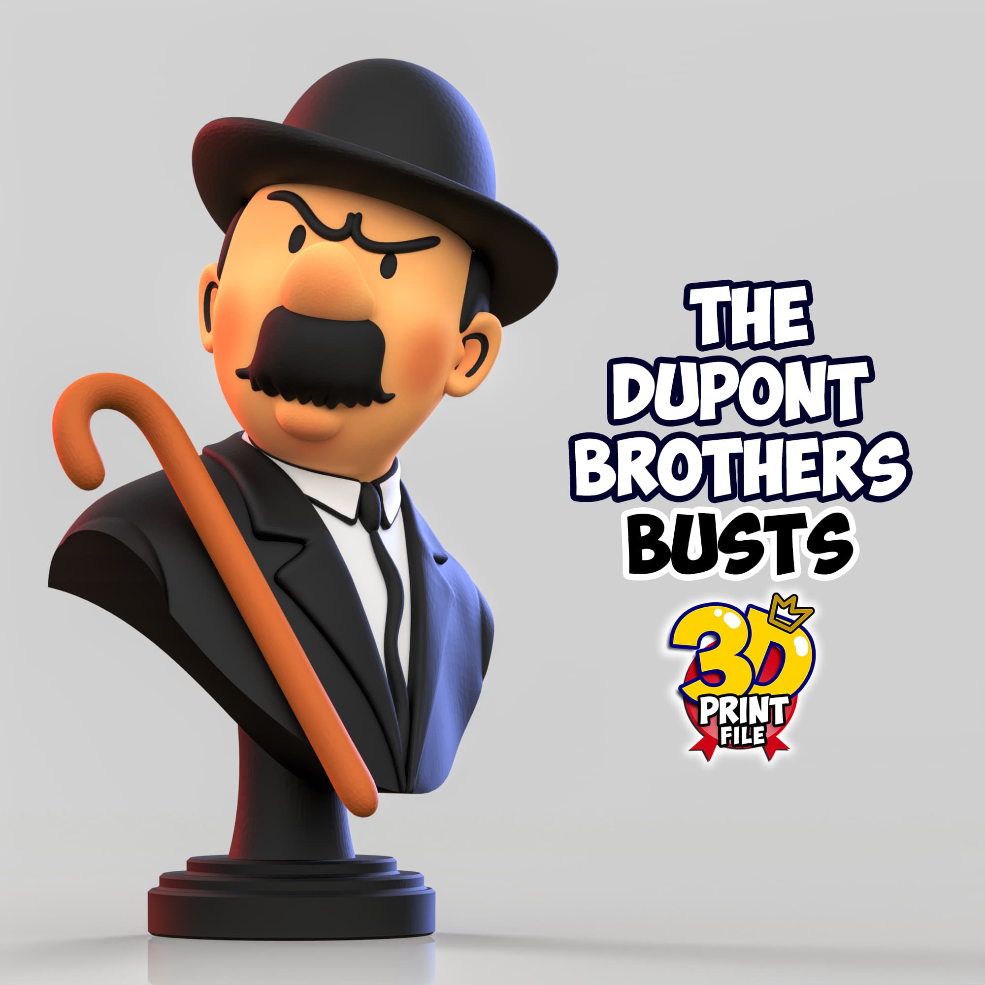 The Dupont Brothers – Stylized 3D Busts