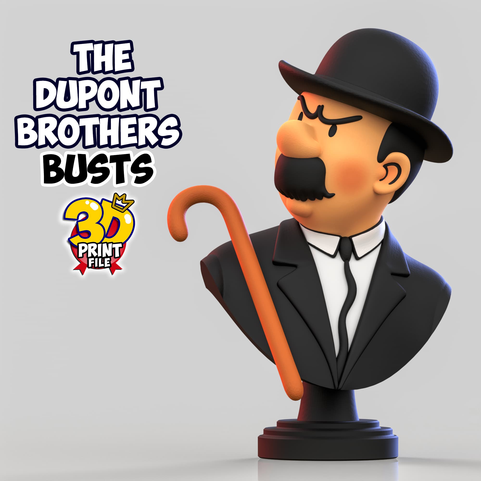 The Dupont Brothers – Stylized 3D Busts