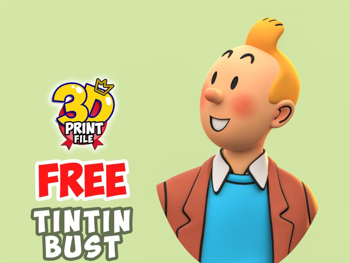 FREE TINTIN 3D Bust model - free size