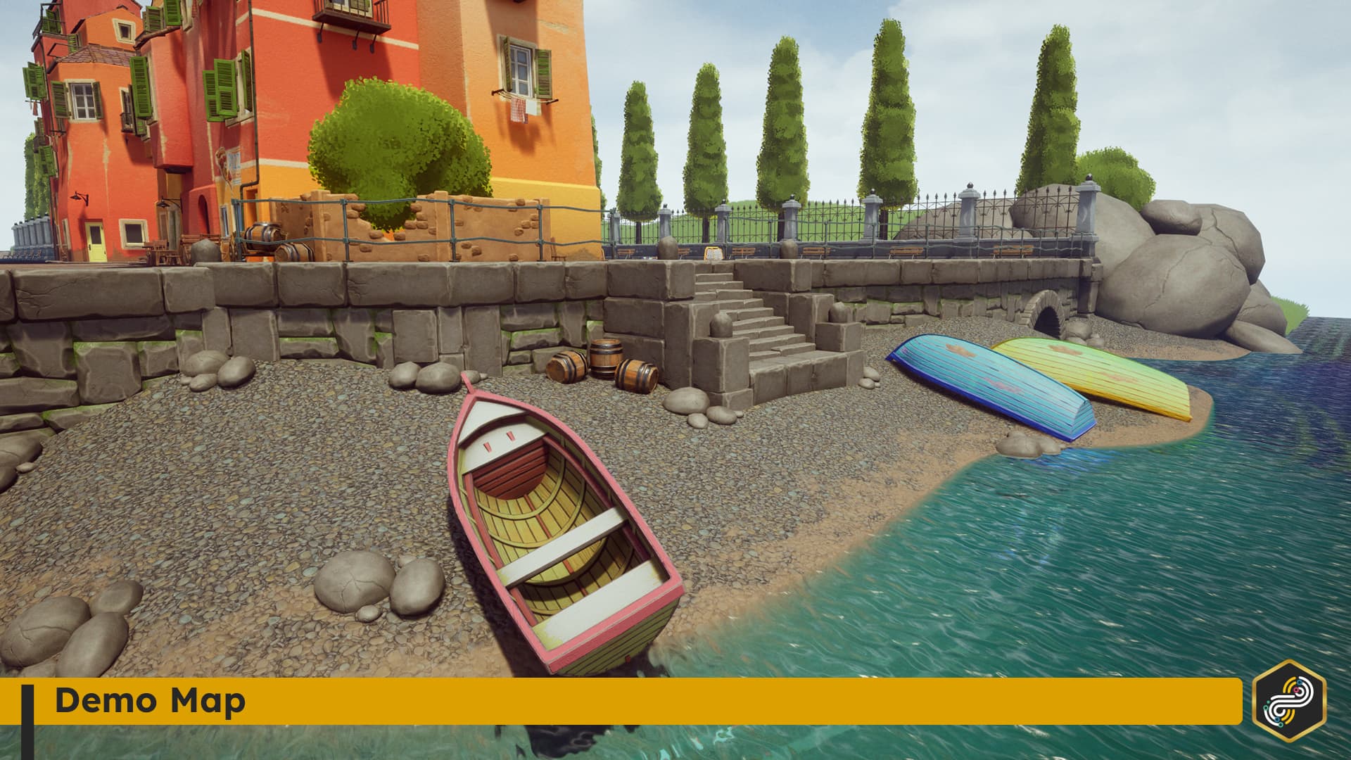 Stylized Italian Village