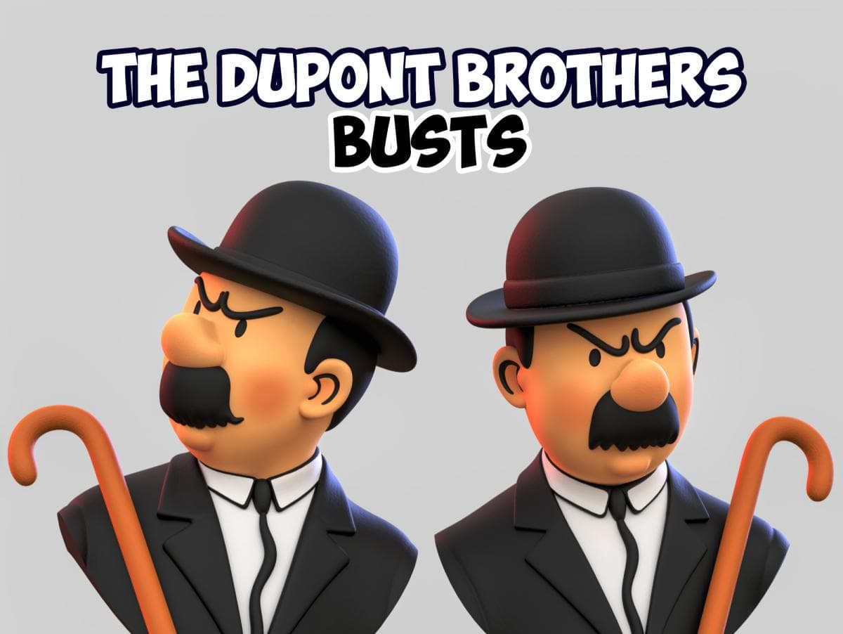 The Dupont Brothers – Stylized 3D Busts