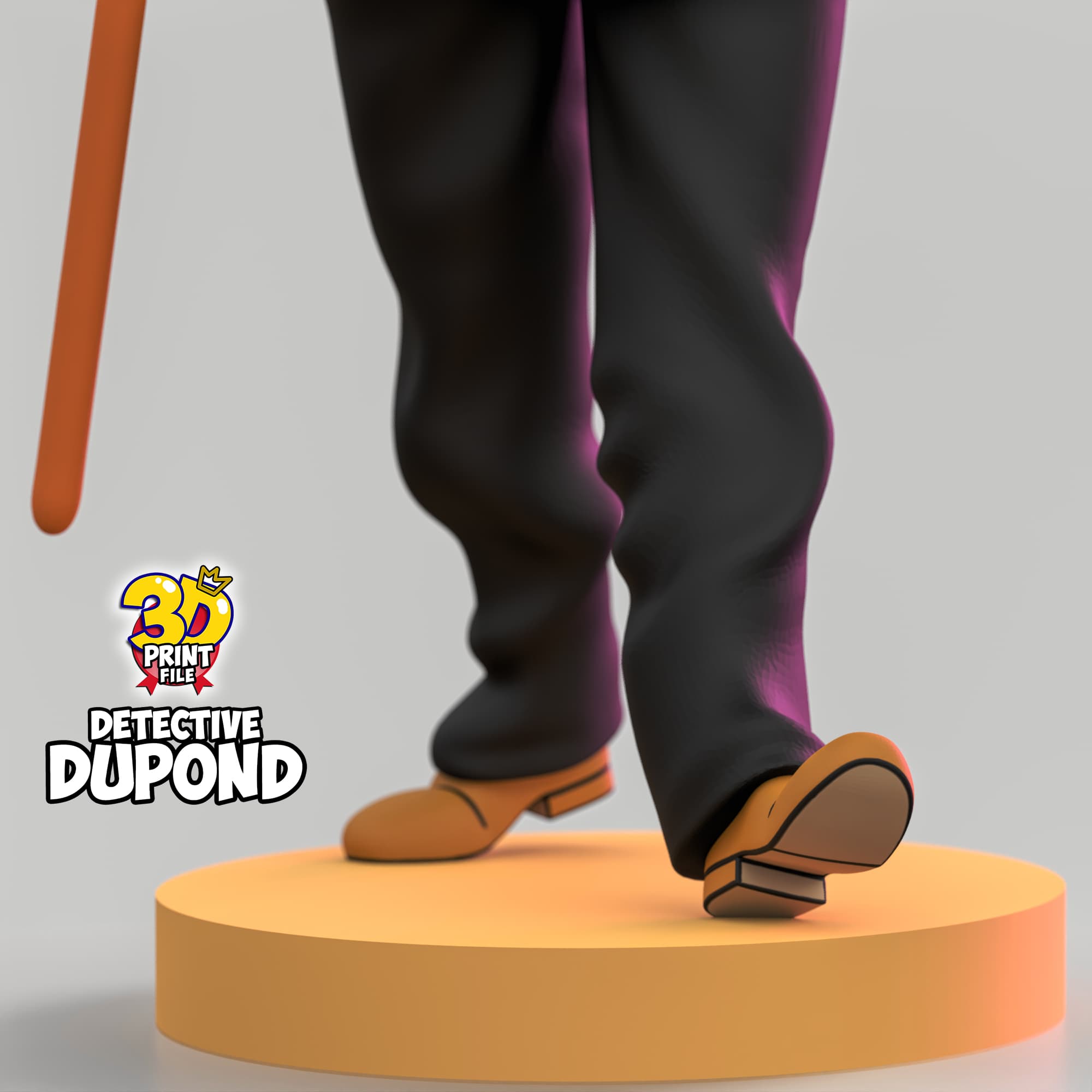 Detective Dupond 3D model Free Size