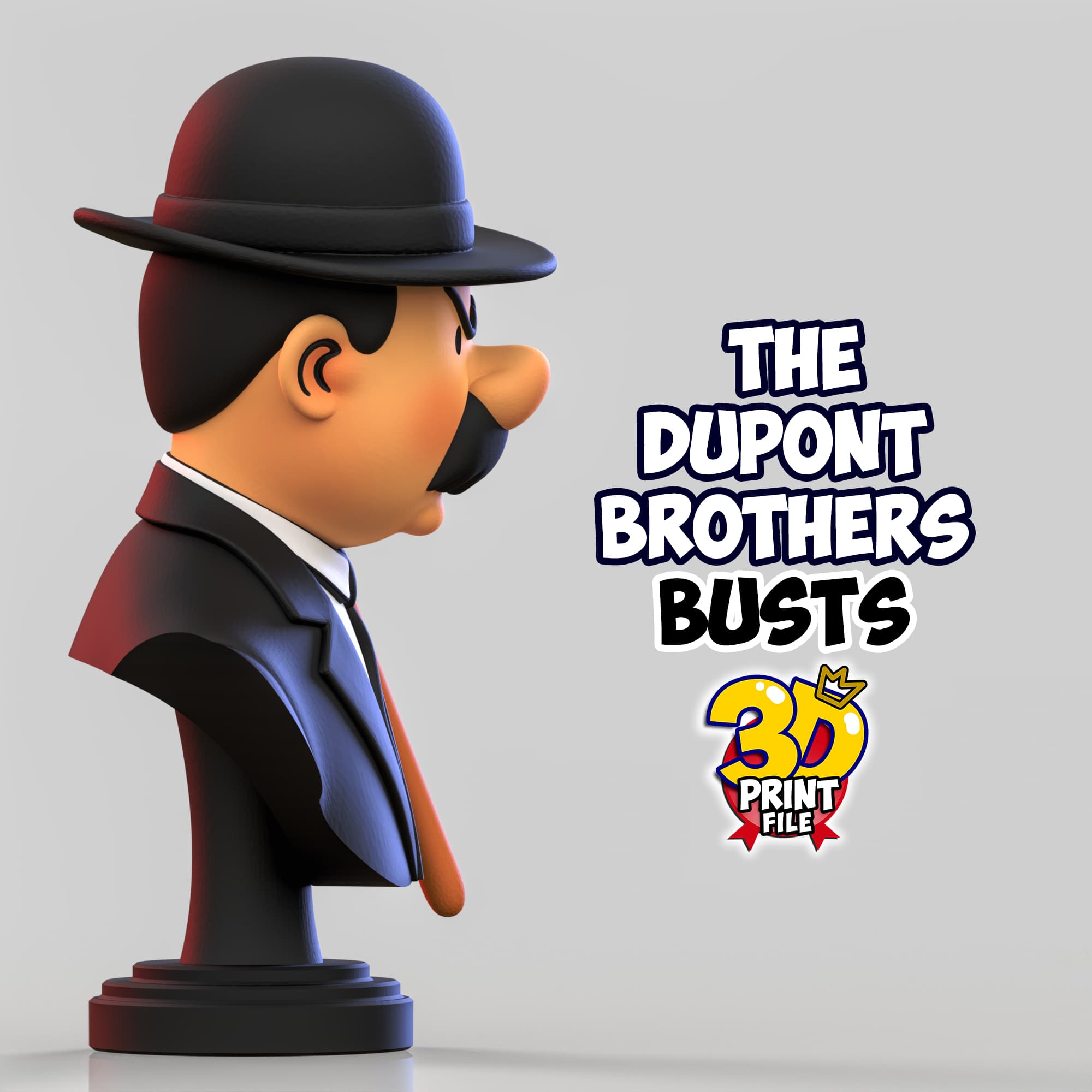 The Dupont Brothers – Stylized 3D Busts