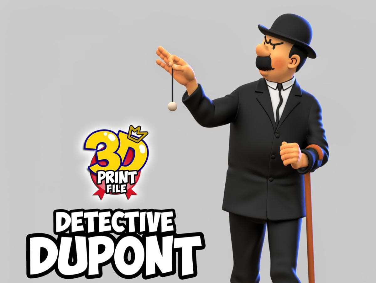 Detective Dupont 3D model Free Size