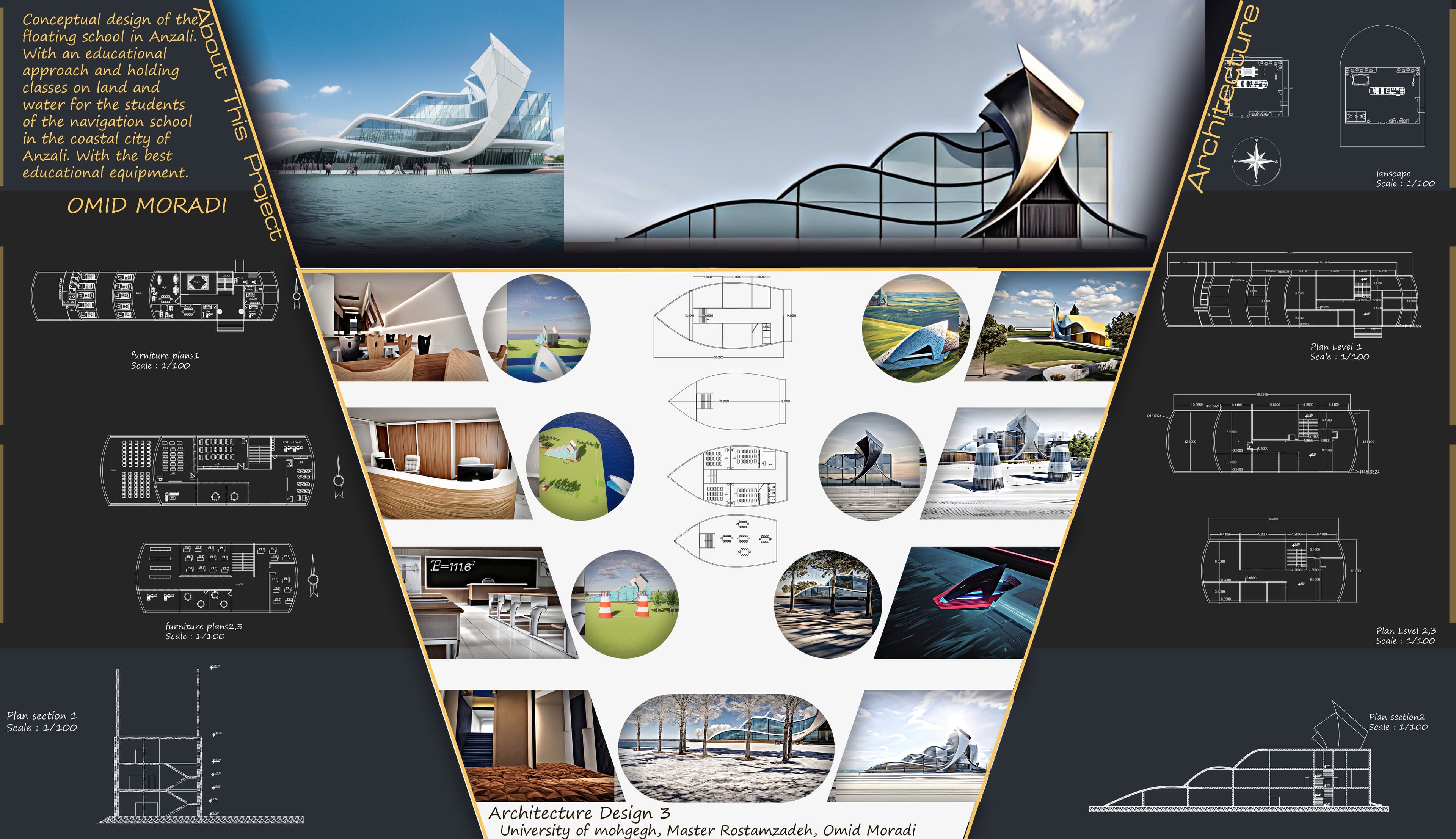 Floating Navigation School in Anzali