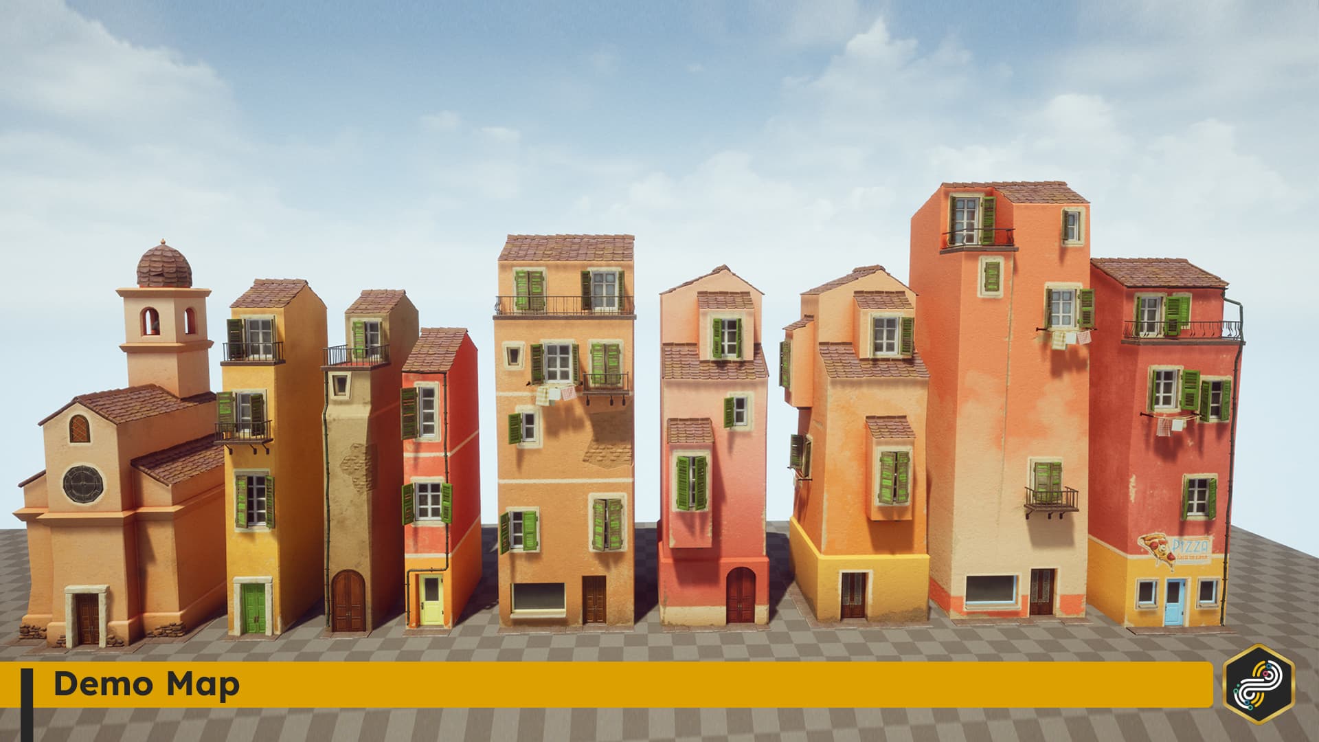 Stylized Italian Village