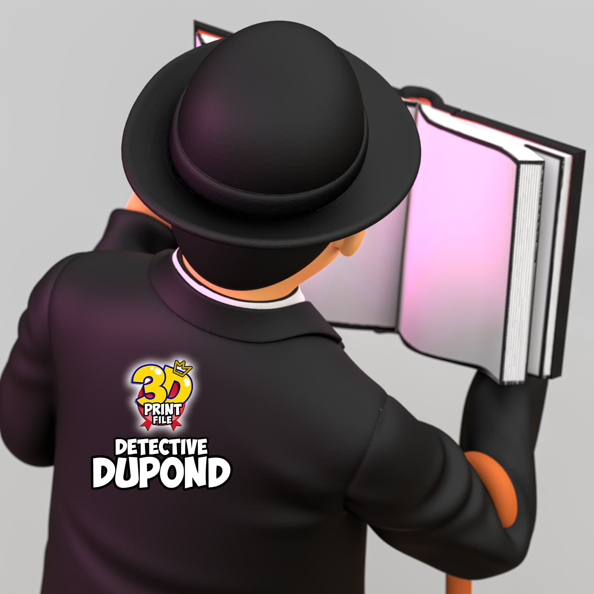 Detective Dupond 3D model Free Size