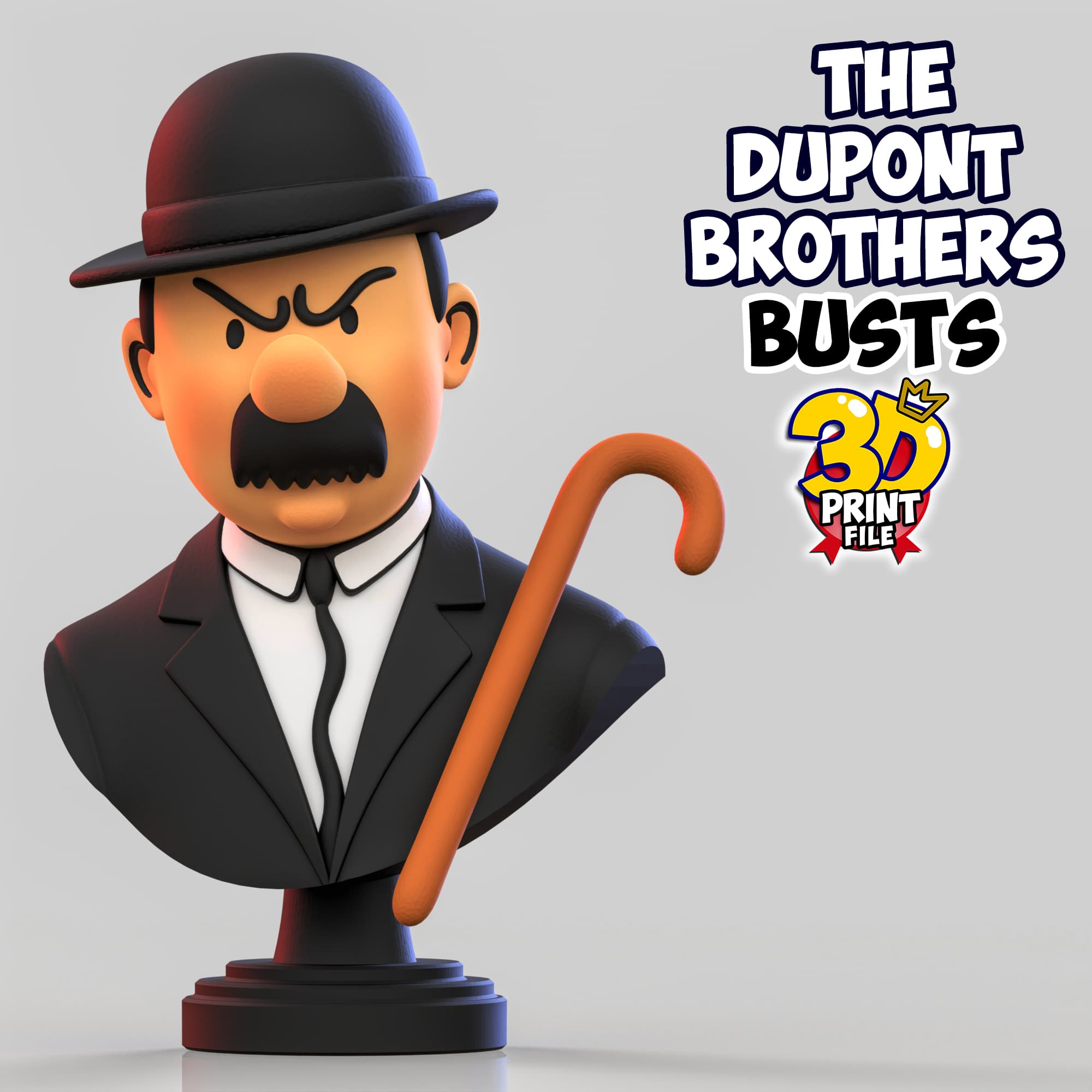 The Dupont Brothers – Stylized 3D Busts