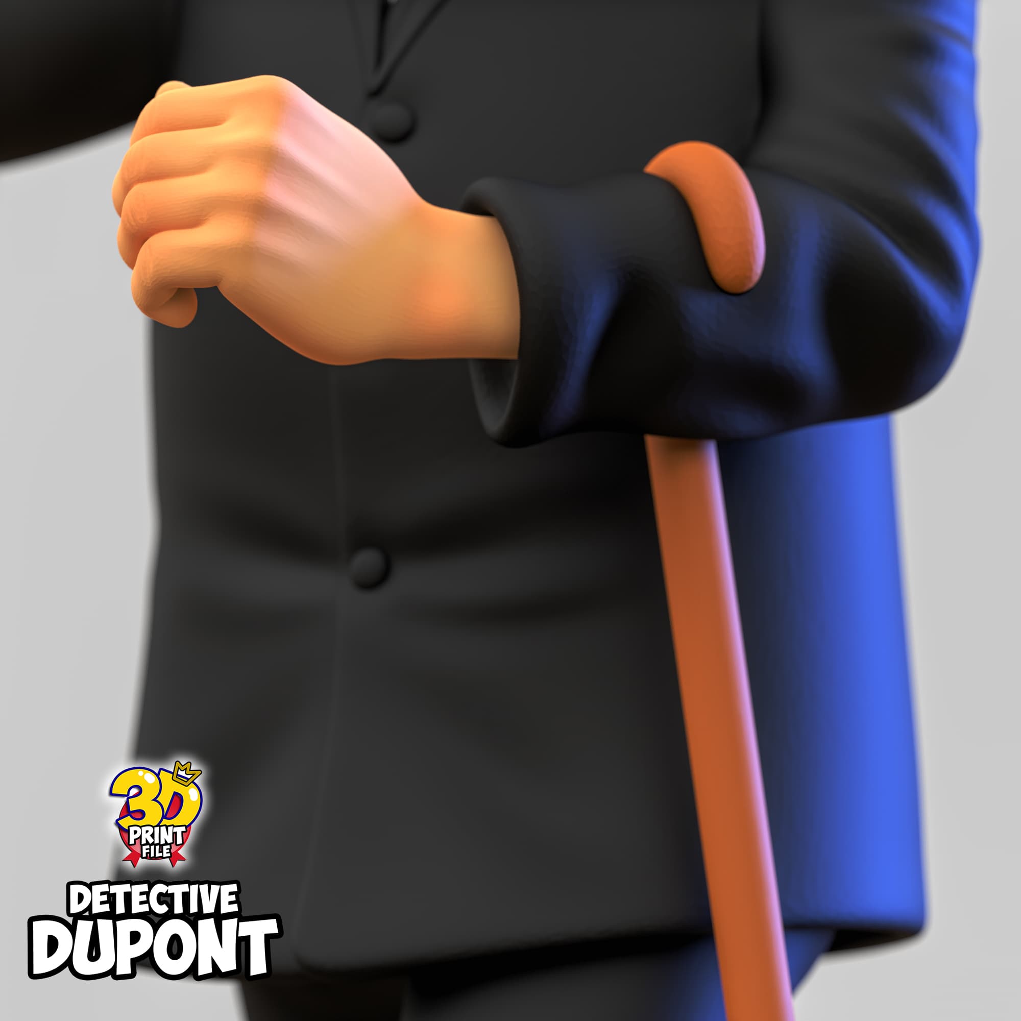 Detective Dupont 3D model Free Size