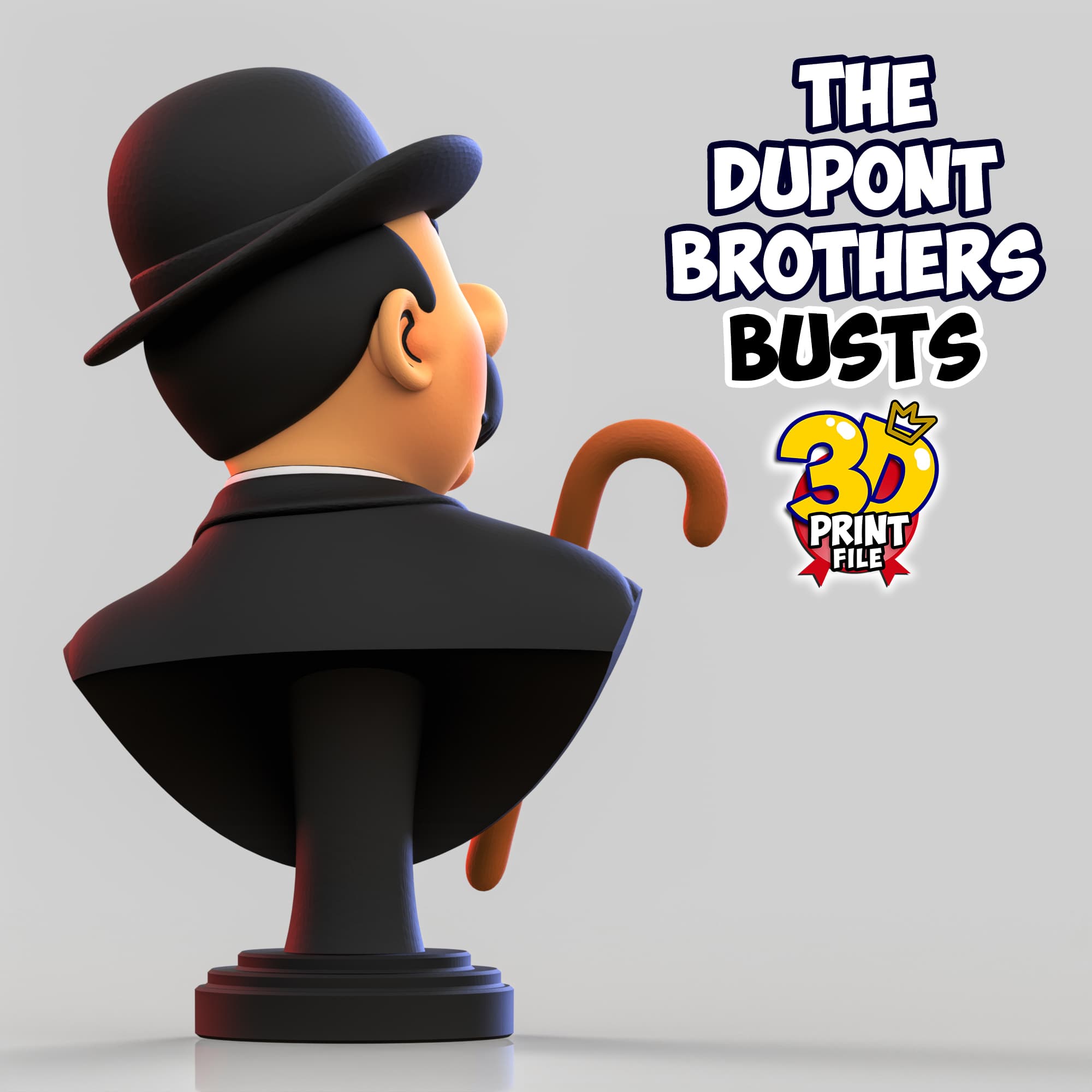 The Dupont Brothers – Stylized 3D Busts