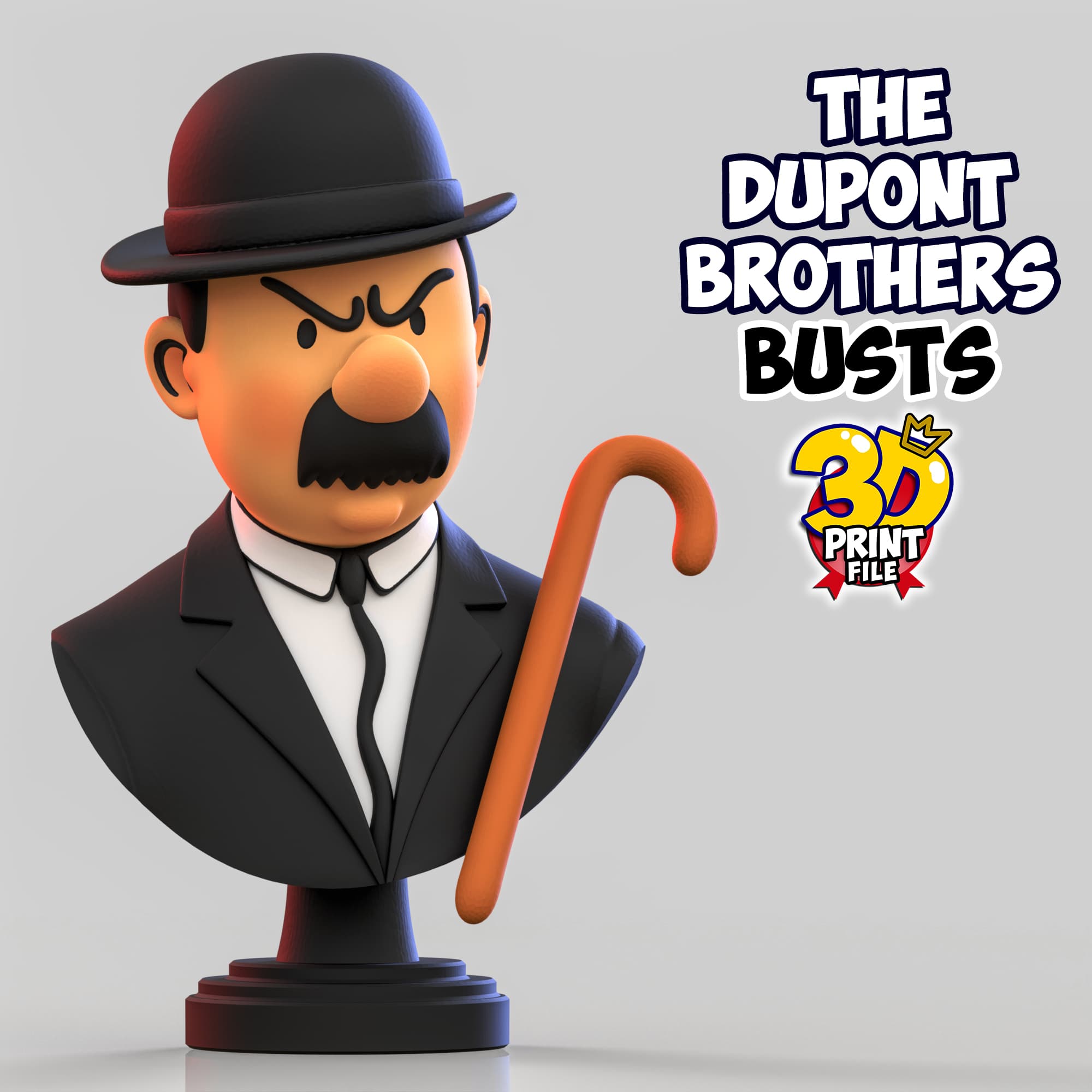 The Dupont Brothers – Stylized 3D Busts