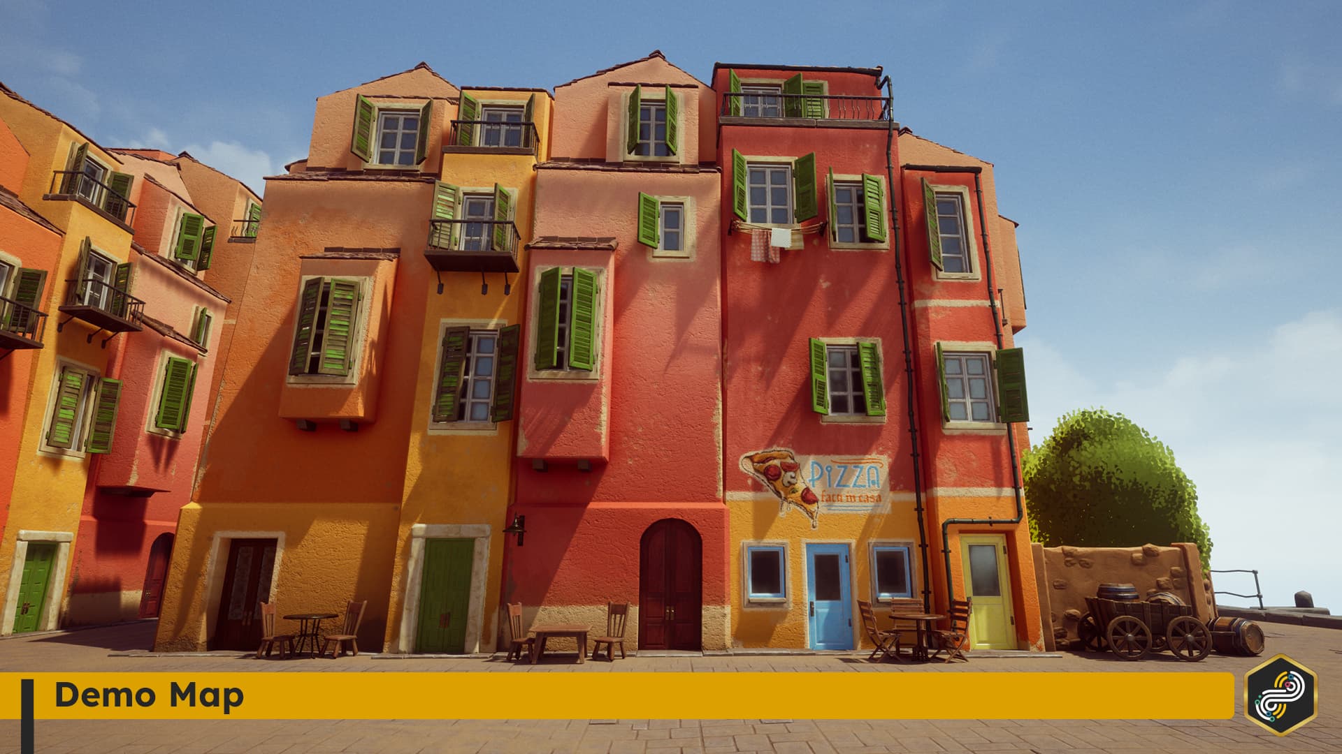 Stylized Italian Village