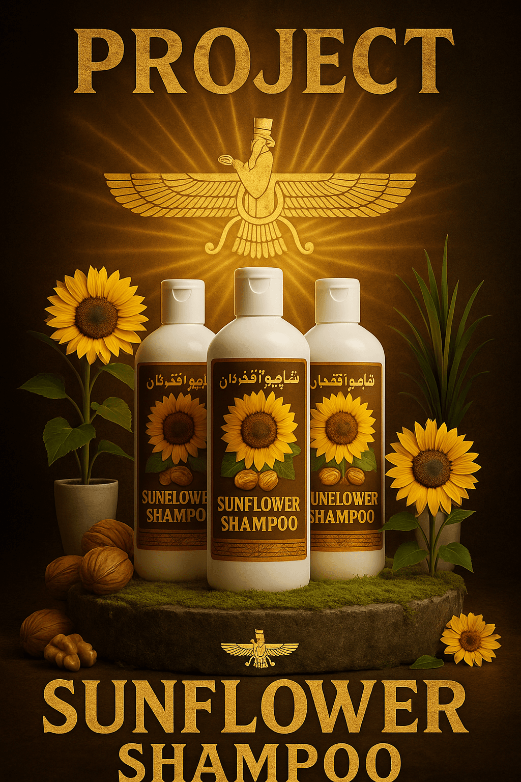 🛠️ روند تولید پروژه "شامپو روغن آرگان پرژک"