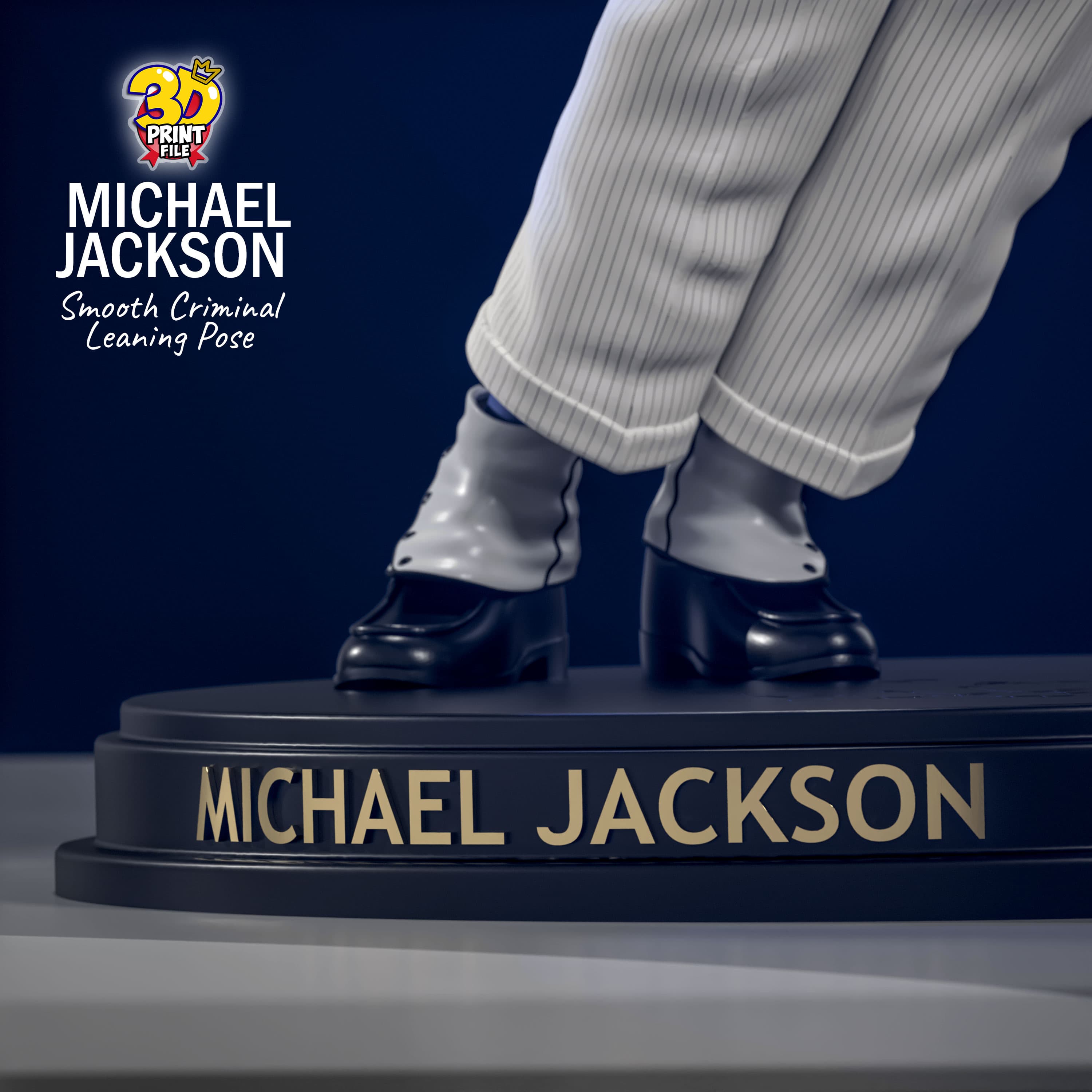 Michael Jackson 3D printable model - Smooth Criminal - leaning pose