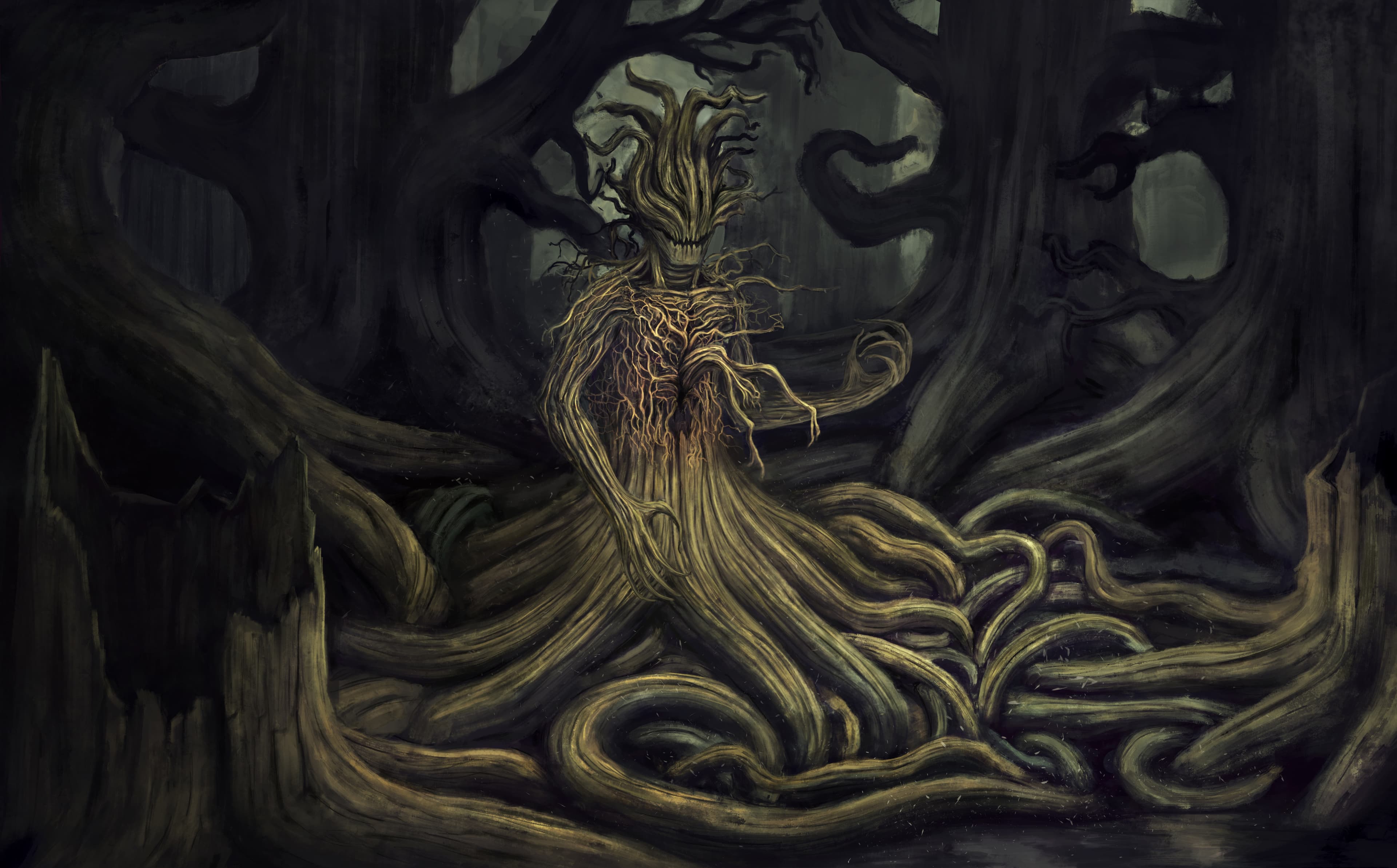 در میان درختان