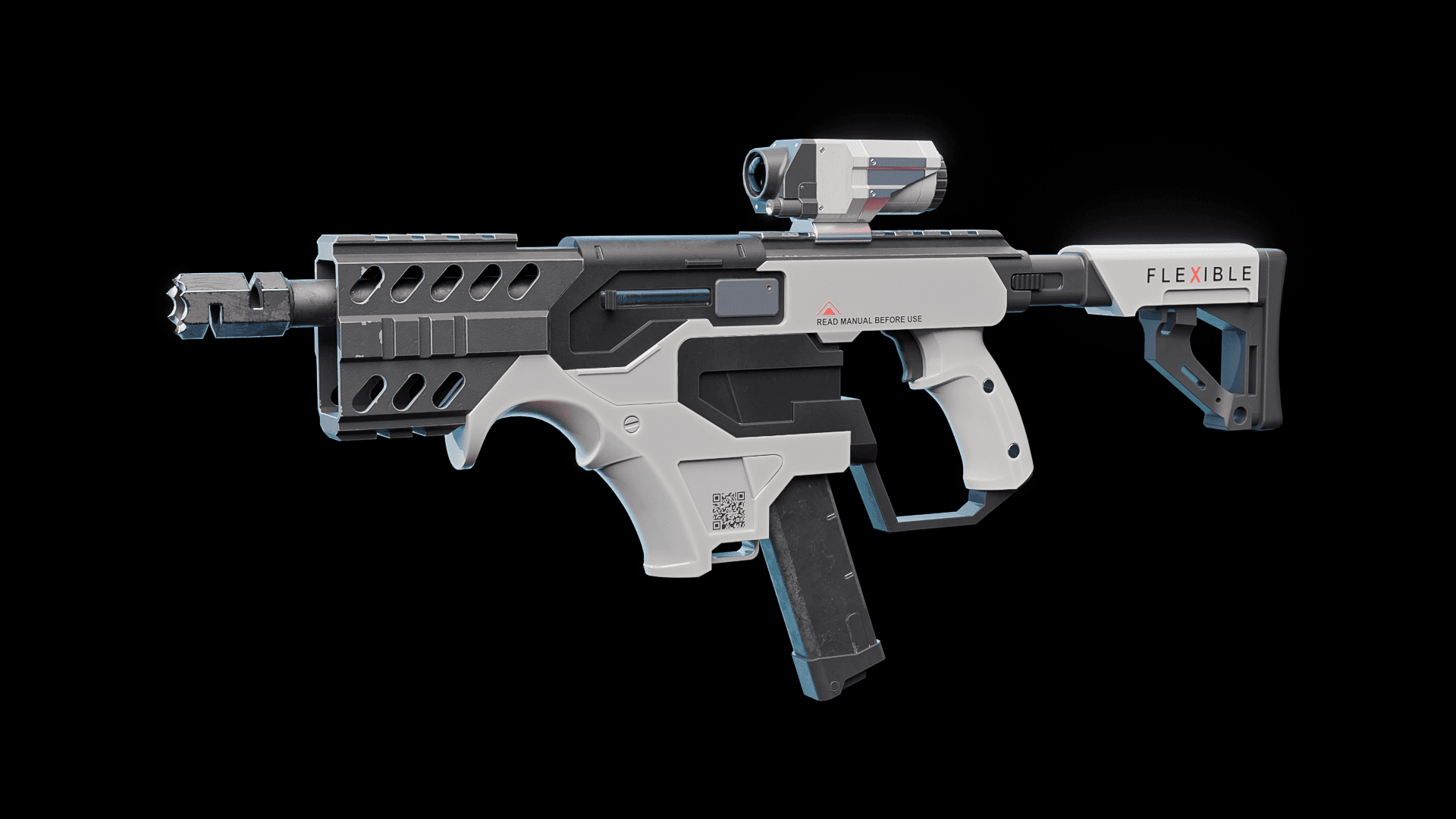 Sci-fi SMG Gun