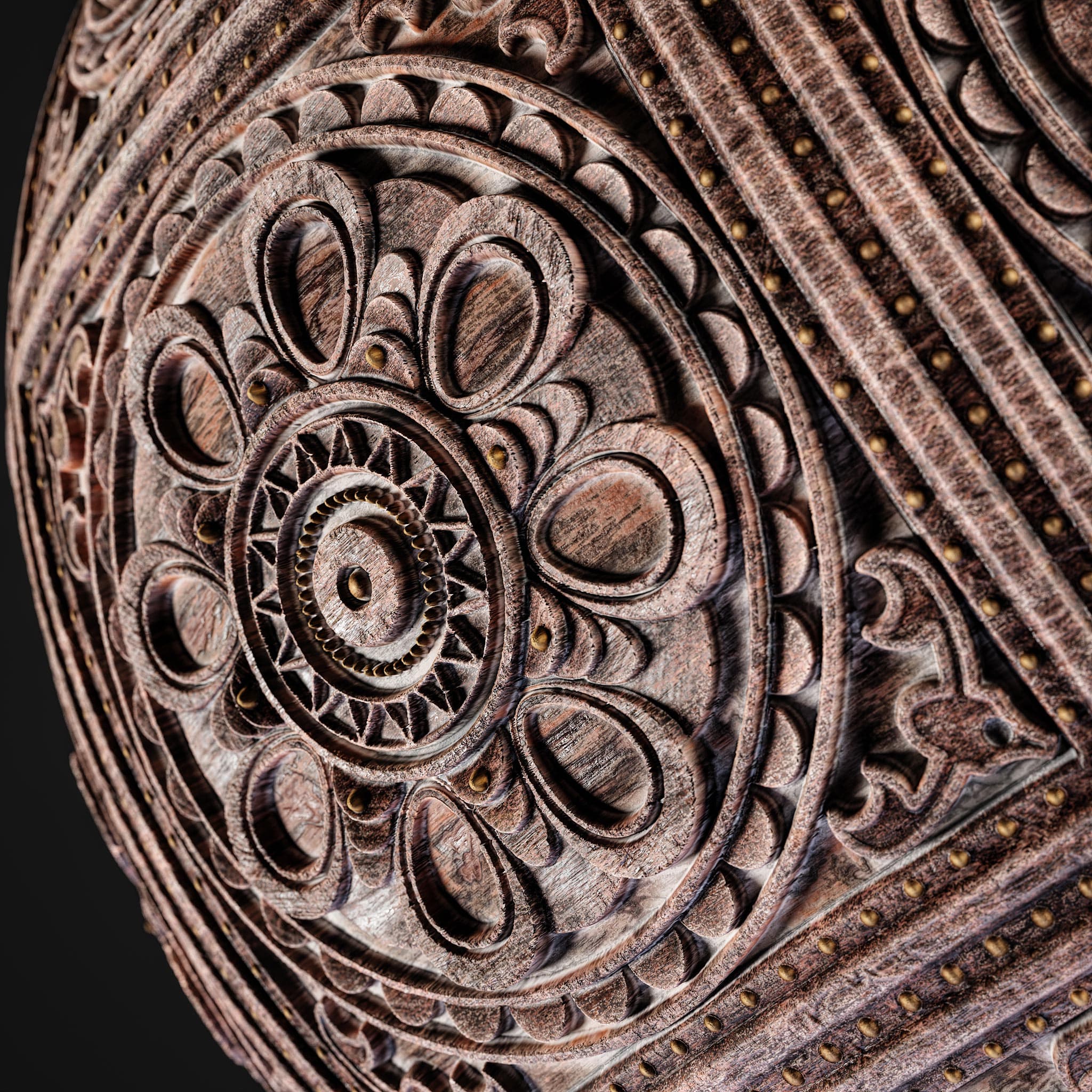 Ornamental Carved Wood Material