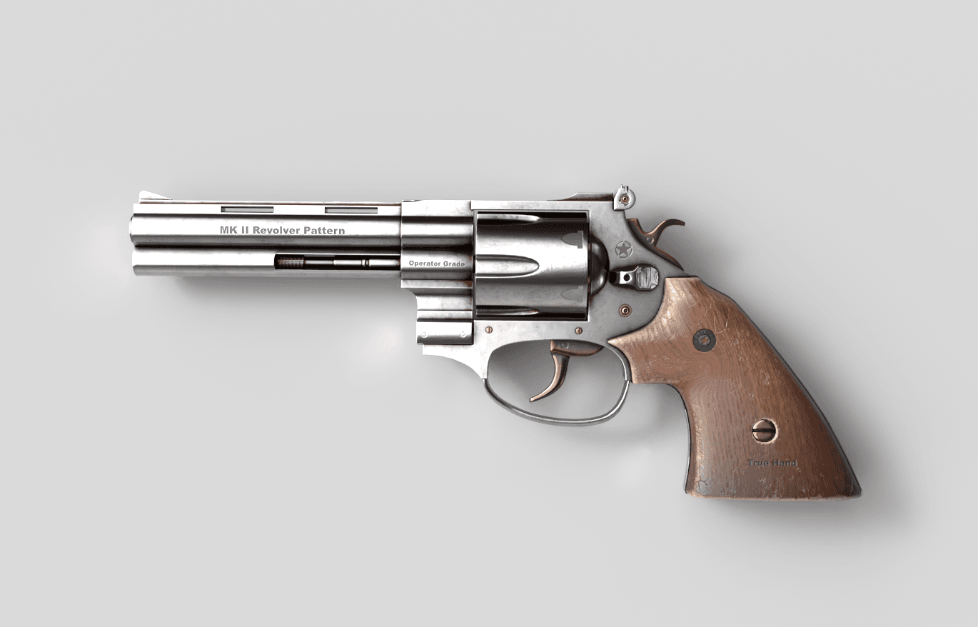 رولور MK II – مدل‌سازی، یووی، تکسچر، رندر