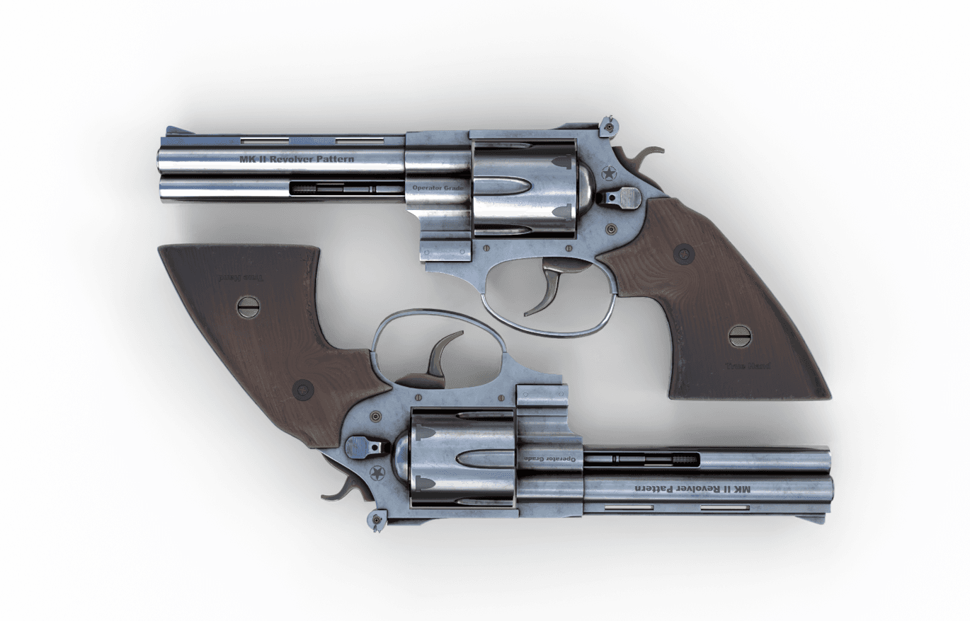 رولور MK II – مدل‌سازی، یووی، تکسچر، رندر