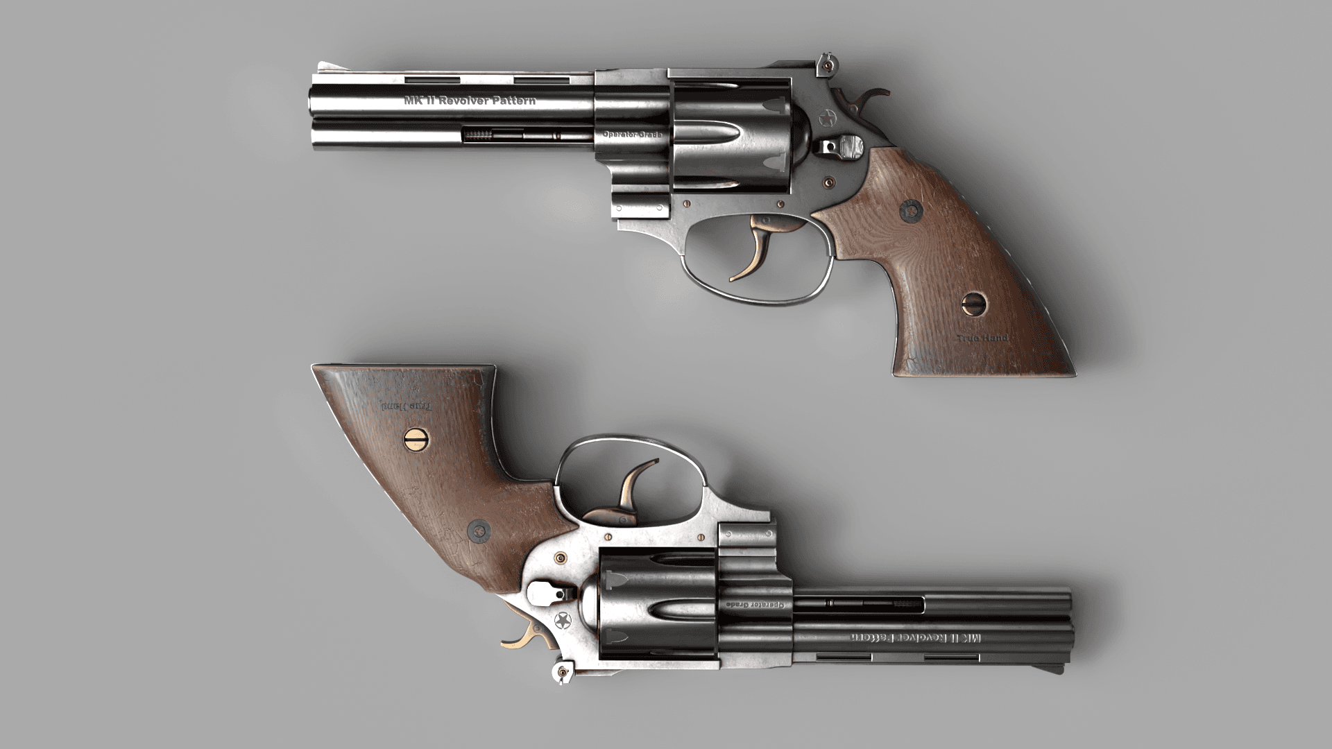 رولور MK II – مدل‌سازی، یووی، تکسچر، رندر