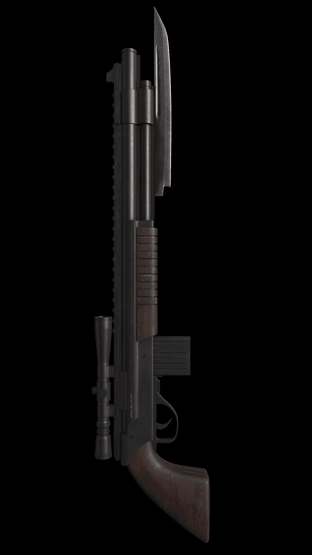 شاتگان تاکتیکال قدرتمند با دوربین و تیغه جلو (3D Weapon)