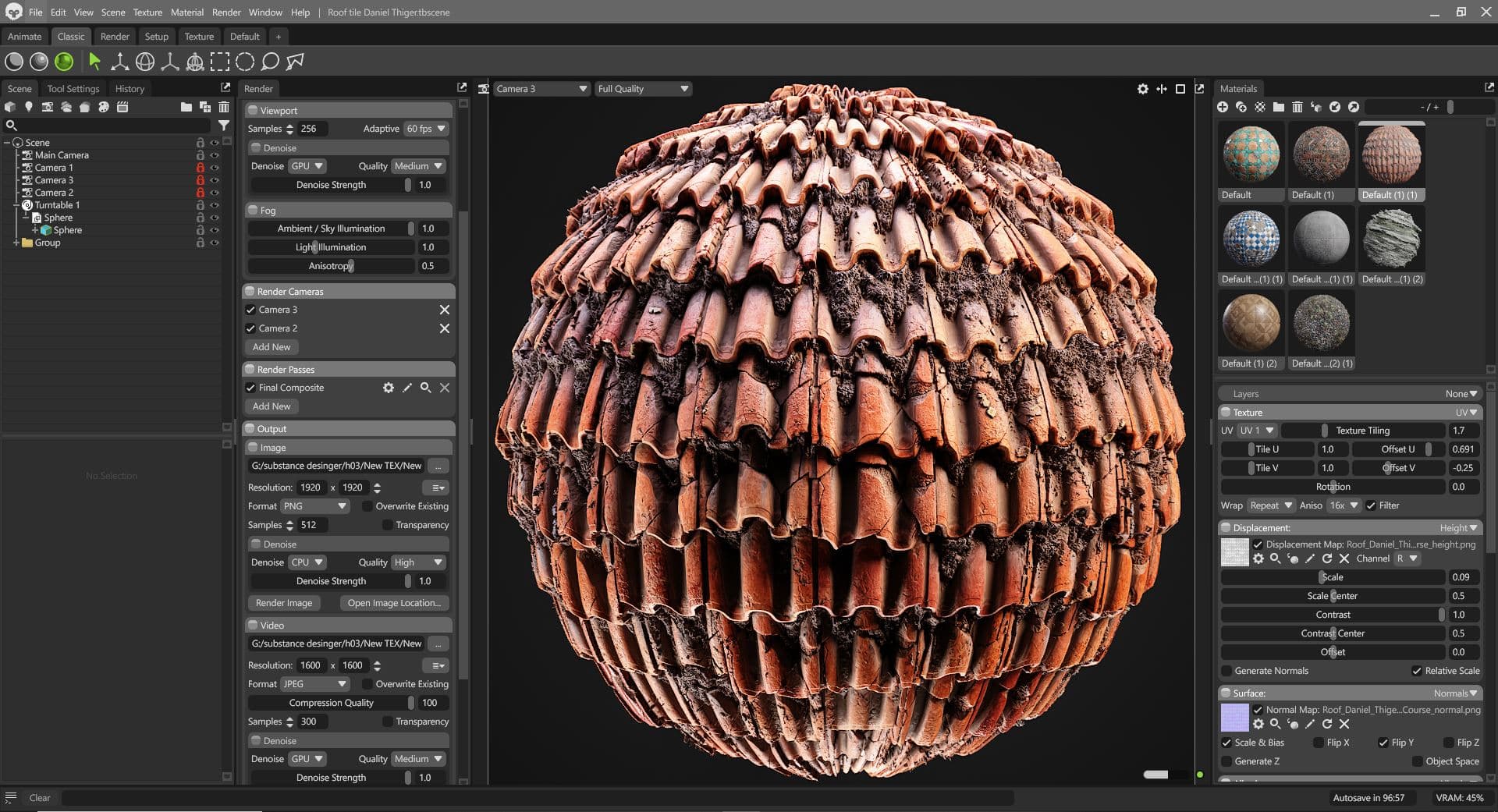 terracotta roof material