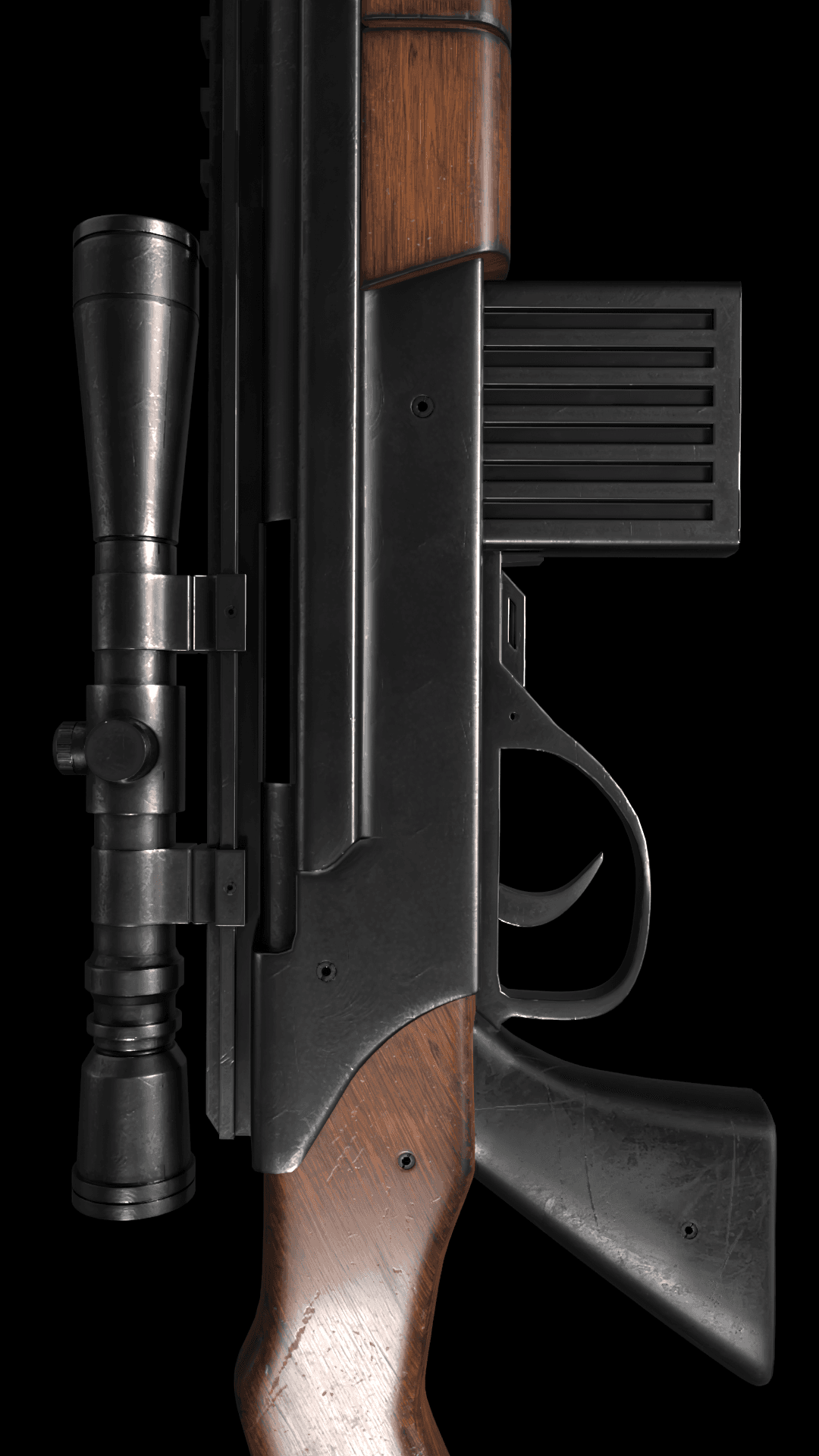 شاتگان تاکتیکال قدرتمند با دوربین و تیغه جلو (3D Weapon)