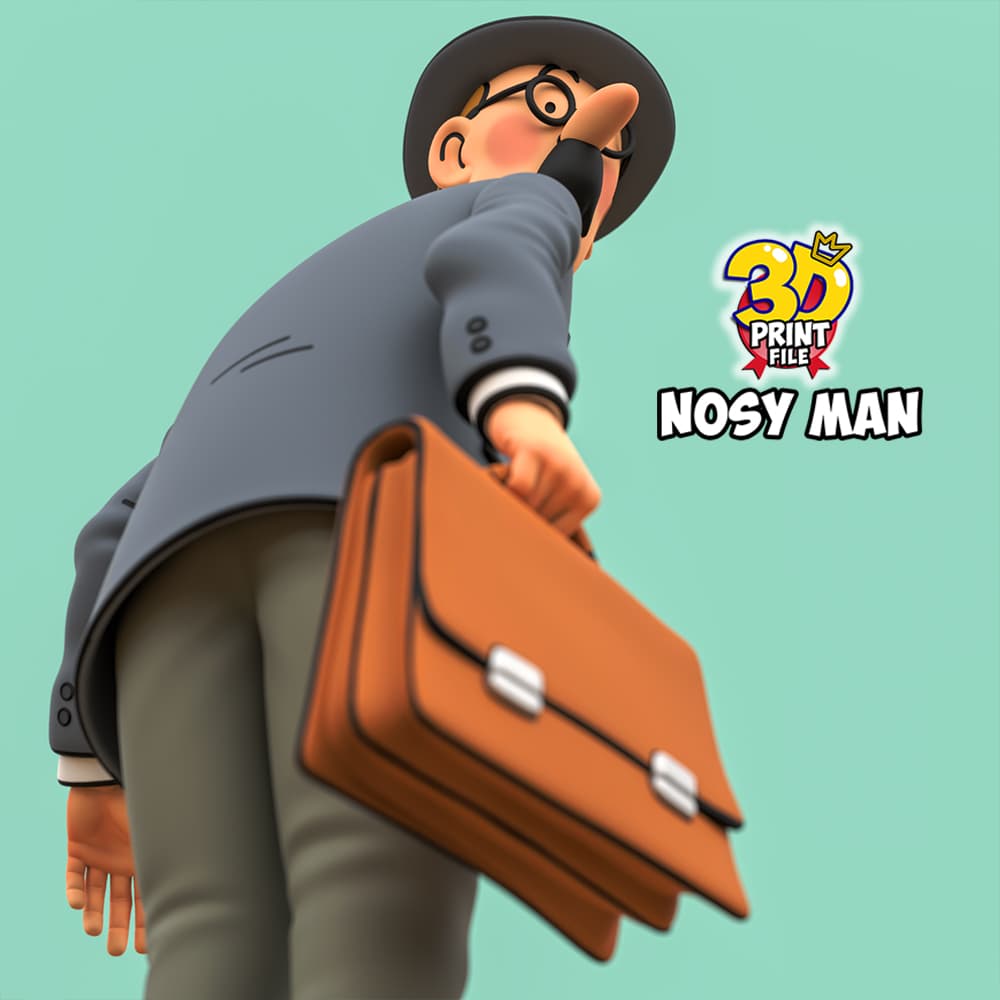 Nosy man from TINTIN & Snowy – “Sapristi! Diorama