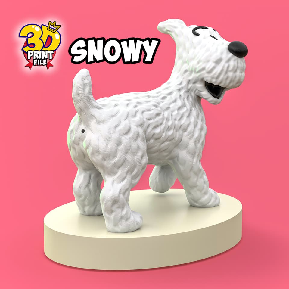Snowy 3d print ready model from Sapristi ! Diorama
