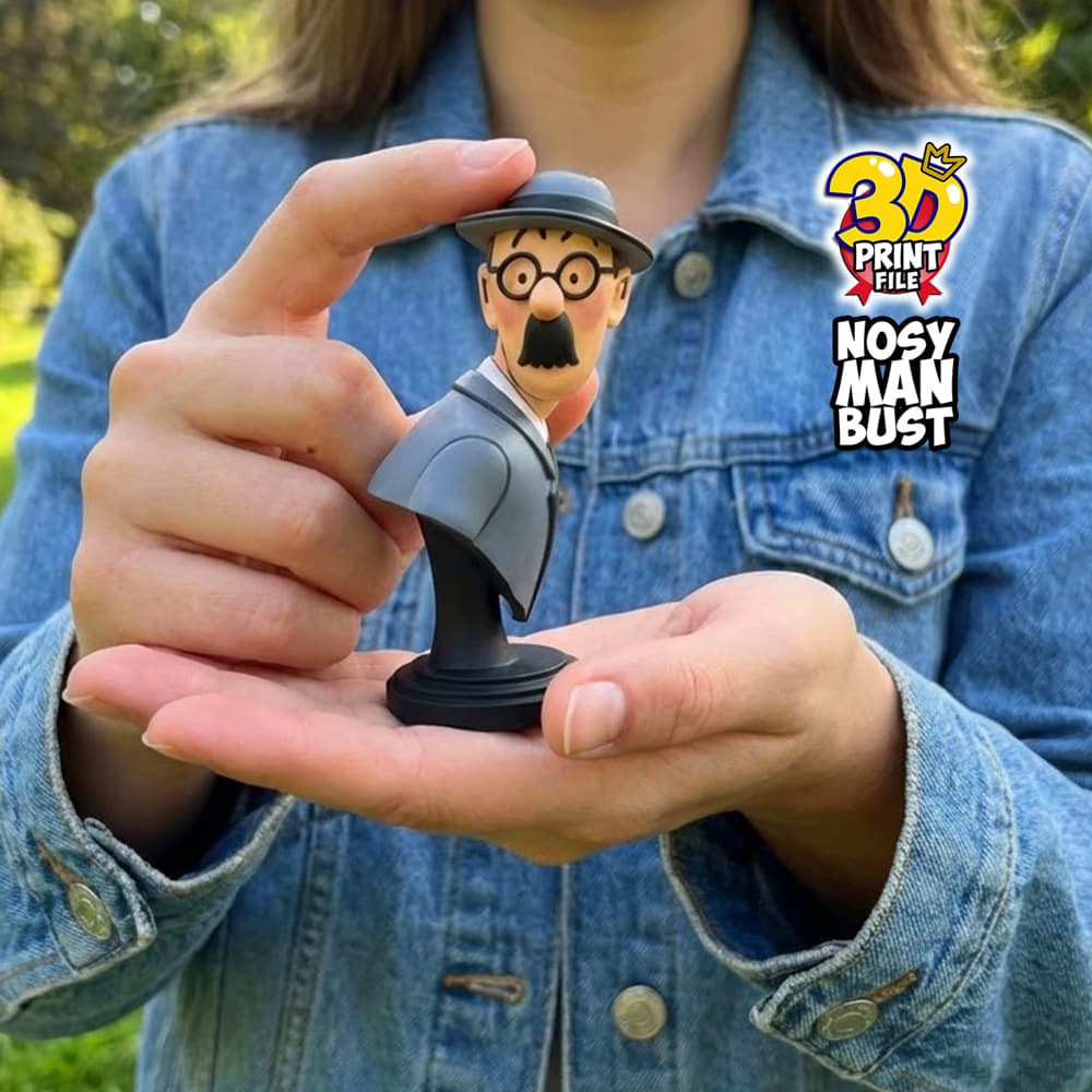 Free Nosy Man bust  3D print ready