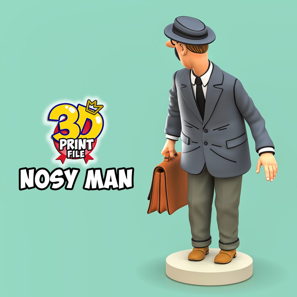 Nosy man from TINTIN & Snowy – “Sapristi! Diorama