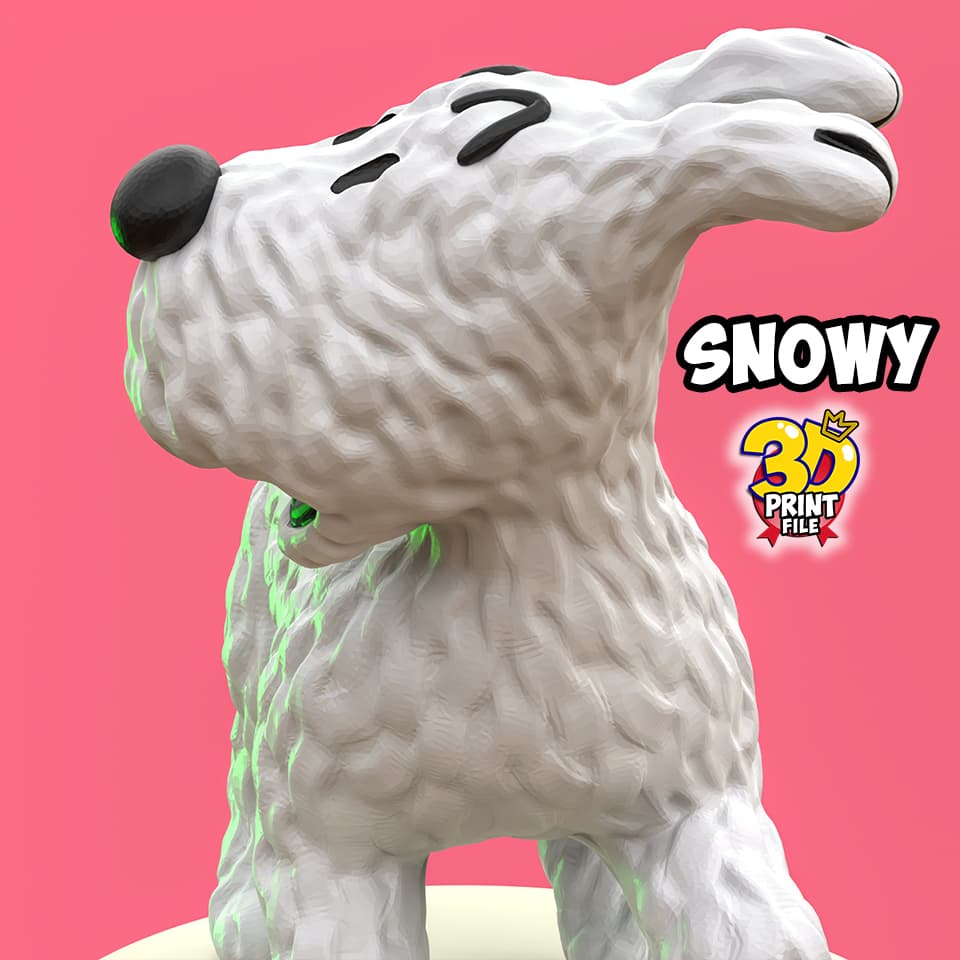 Snowy 3d print ready model from Sapristi ! Diorama
