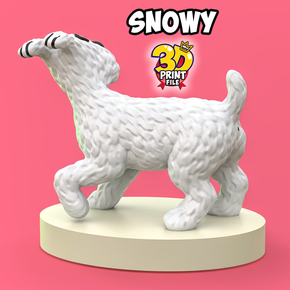 Snowy 3d print ready model from Sapristi ! Diorama