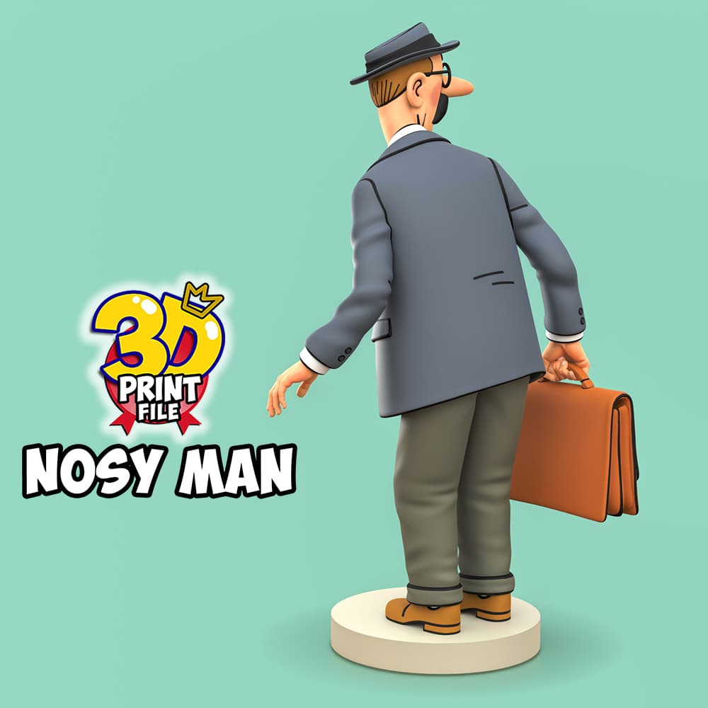 Nosy man from TINTIN & Snowy – “Sapristi! Diorama