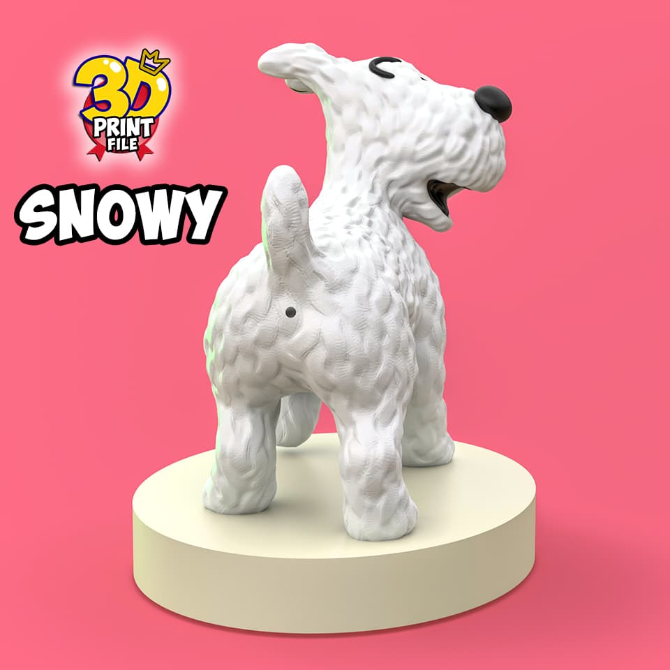 Snowy 3d print ready model from Sapristi ! Diorama