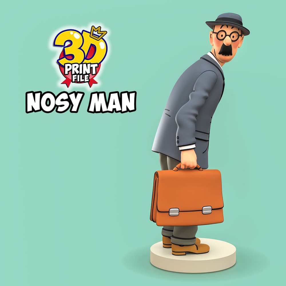Nosy man from TINTIN & Snowy – “Sapristi! Diorama