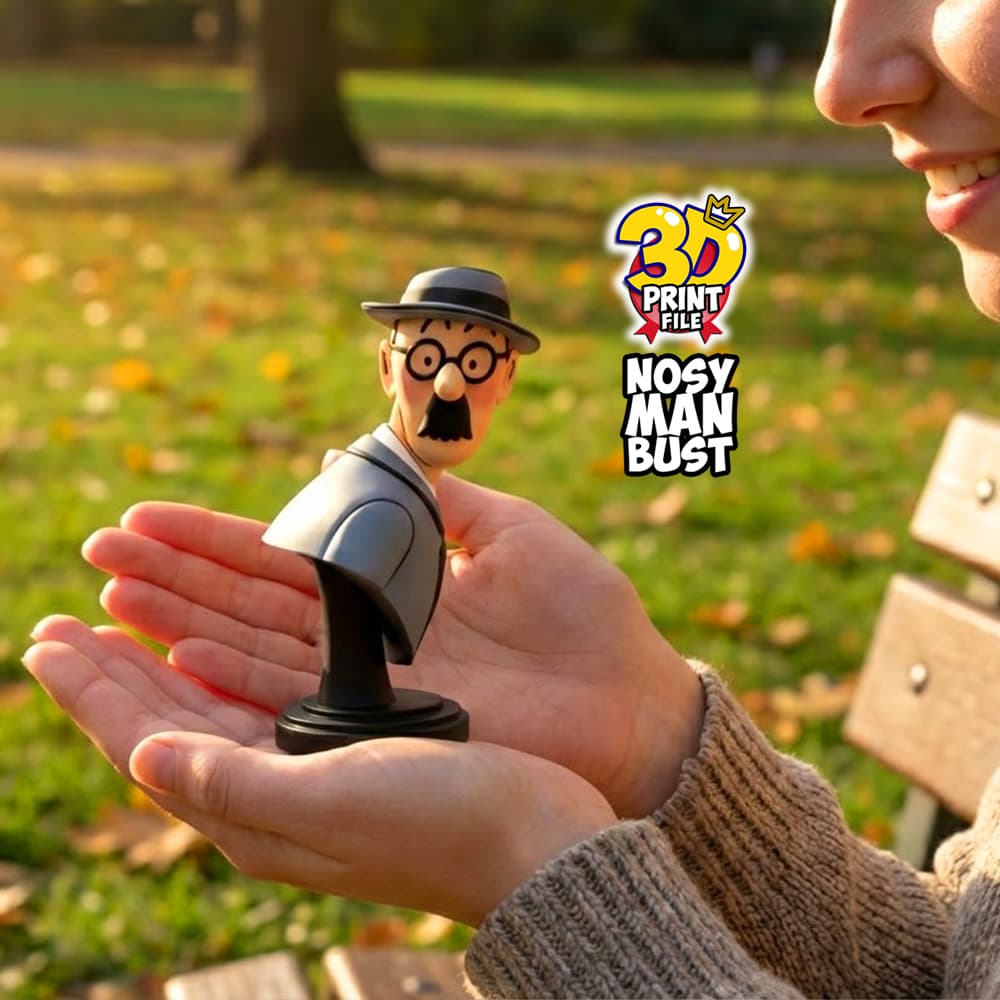 Free Nosy Man bust  3D print ready