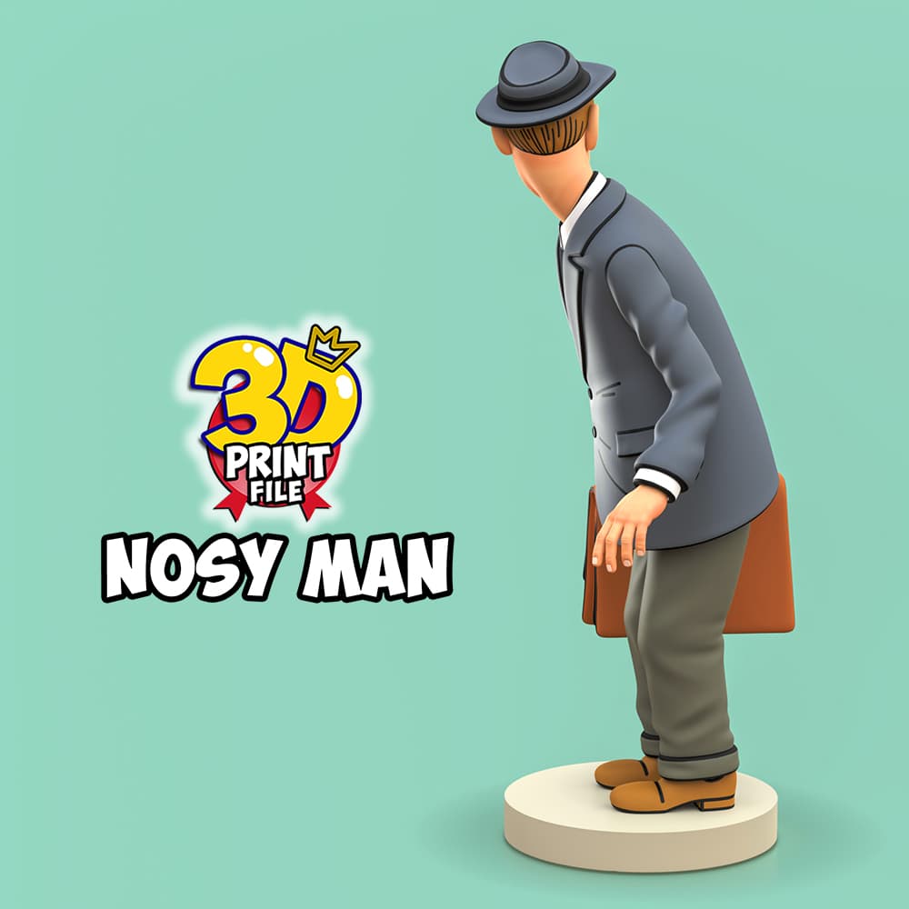 Nosy man from TINTIN & Snowy – “Sapristi! Diorama